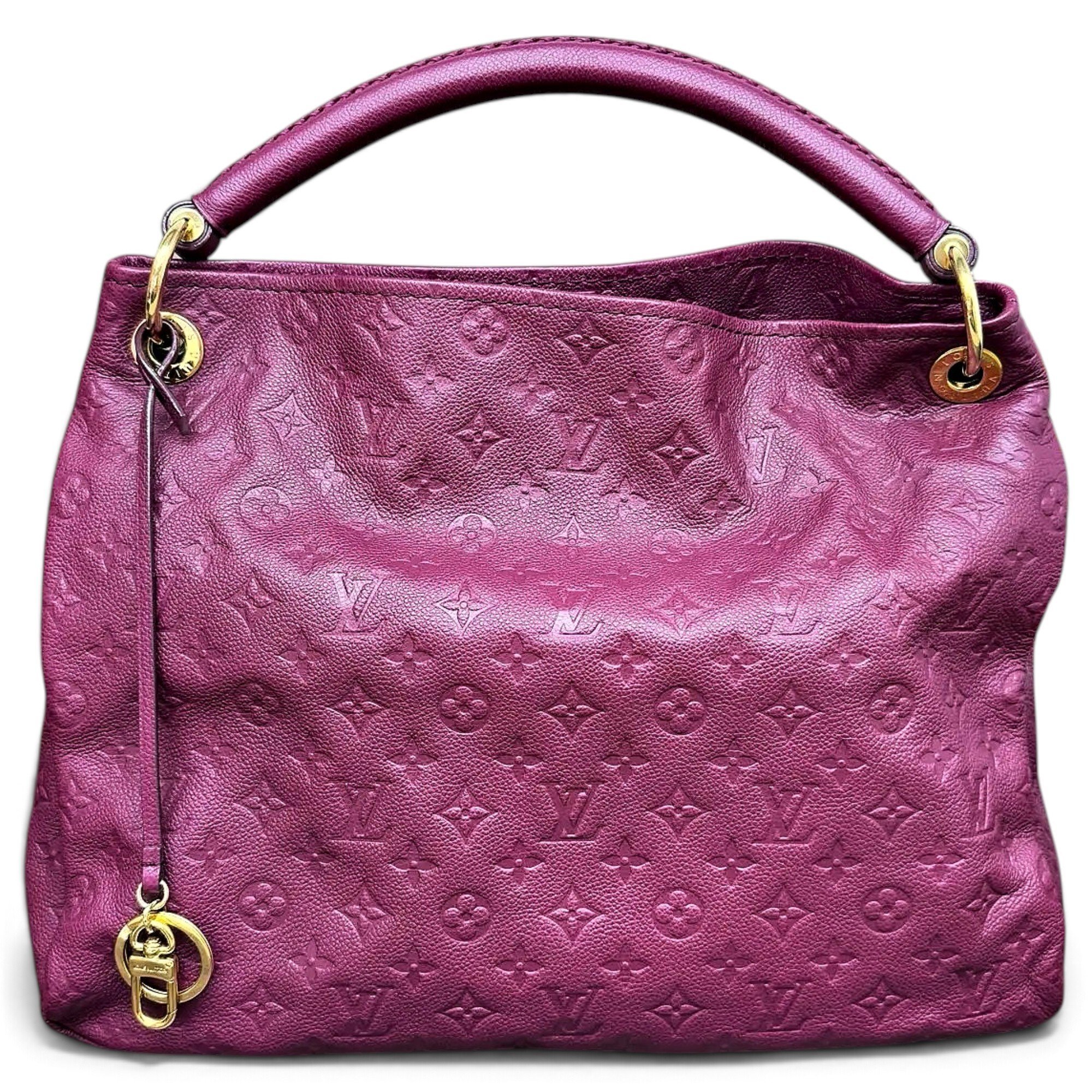 Artsy leather handbag