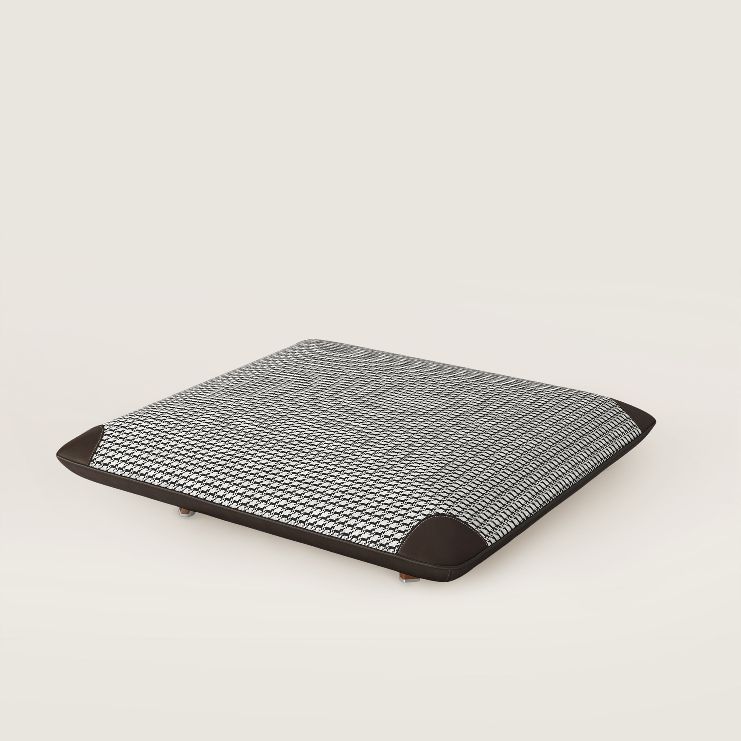 Les Necessaires d'Hermès "carre d'assise" low stool, low model