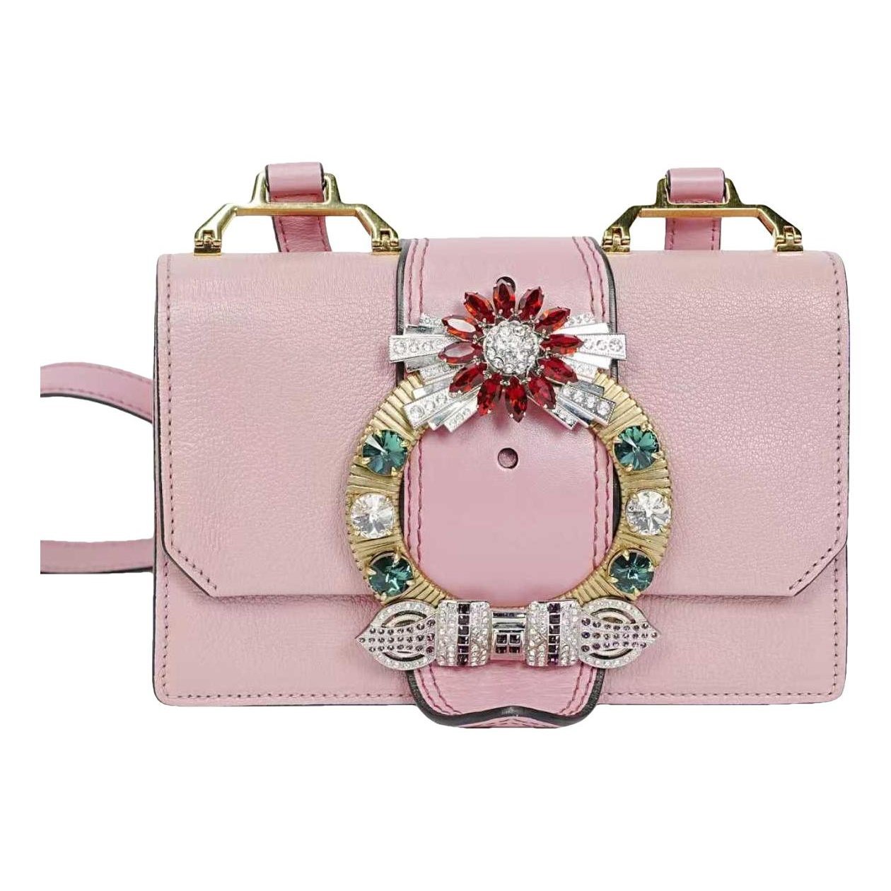 Miu Lady leather handbag