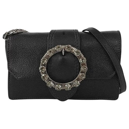 My Miu leather crossbody bag