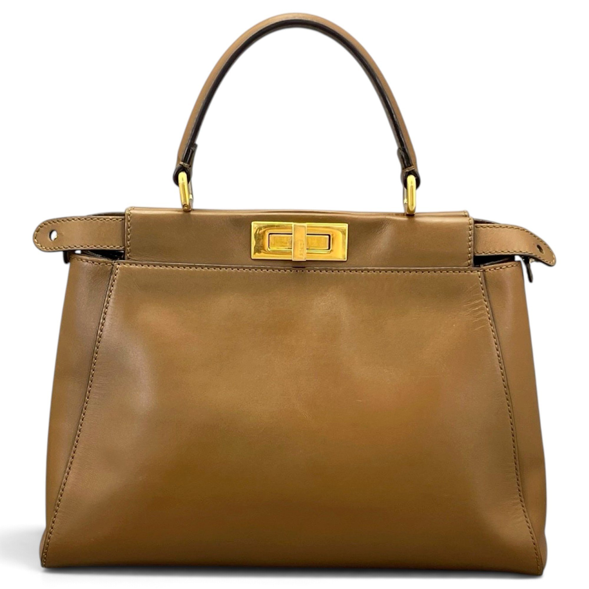 Peekaboo leather handbag