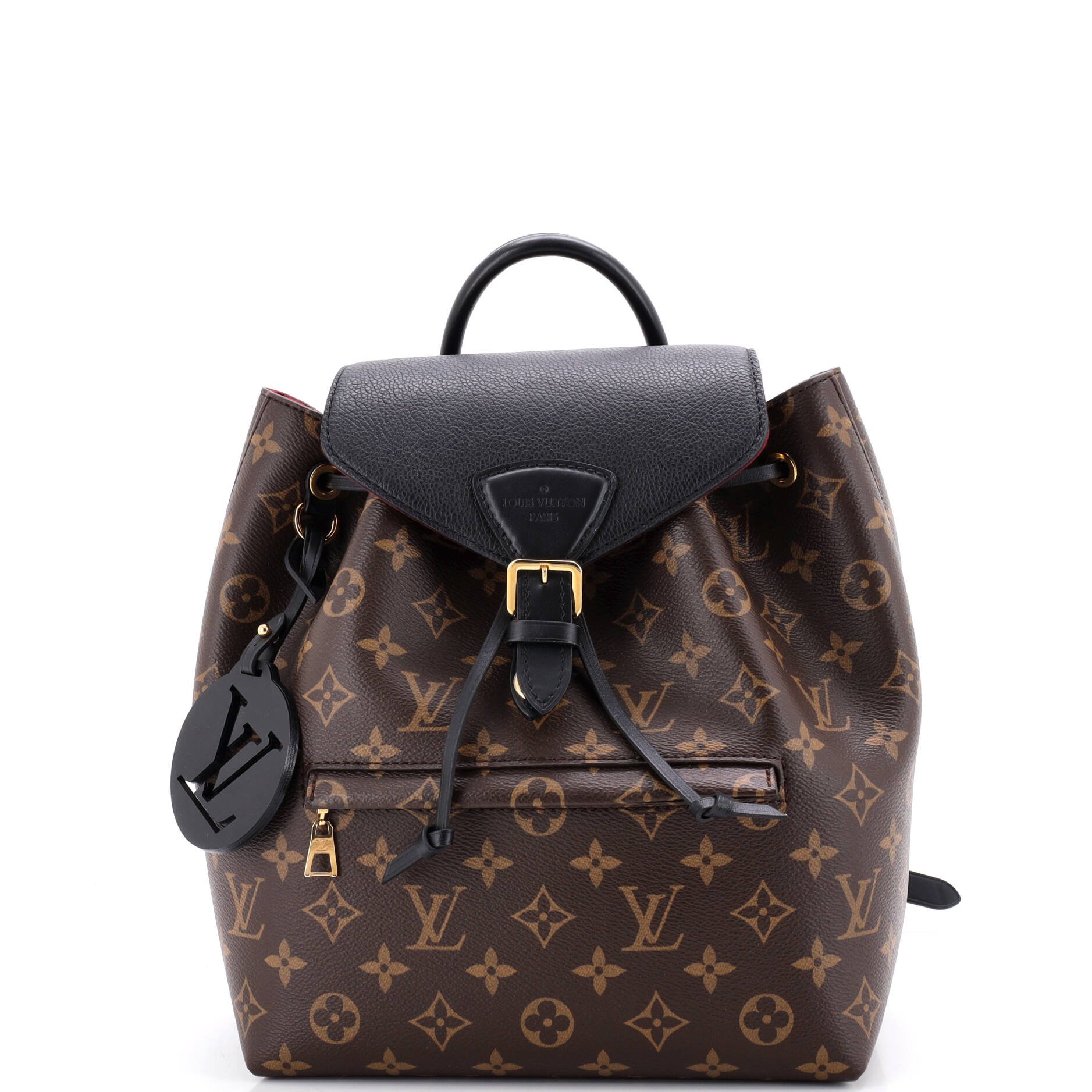 Montsouris NM Backpack Monogram Canvas with Leather PM