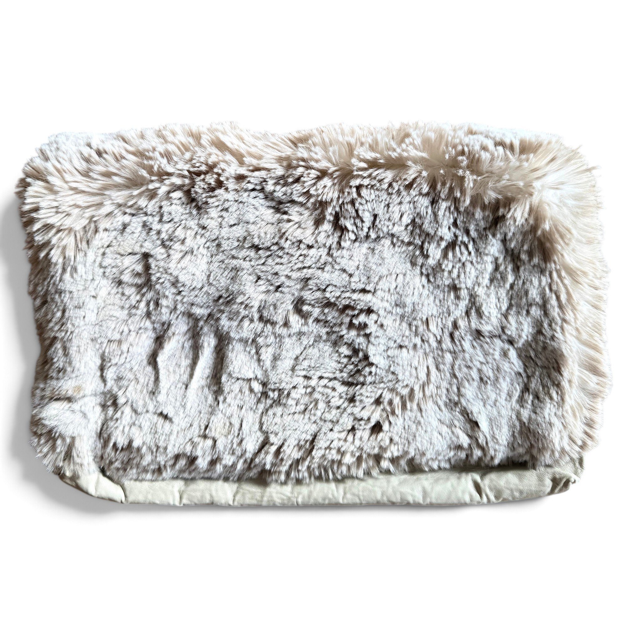 Leather clutch bag