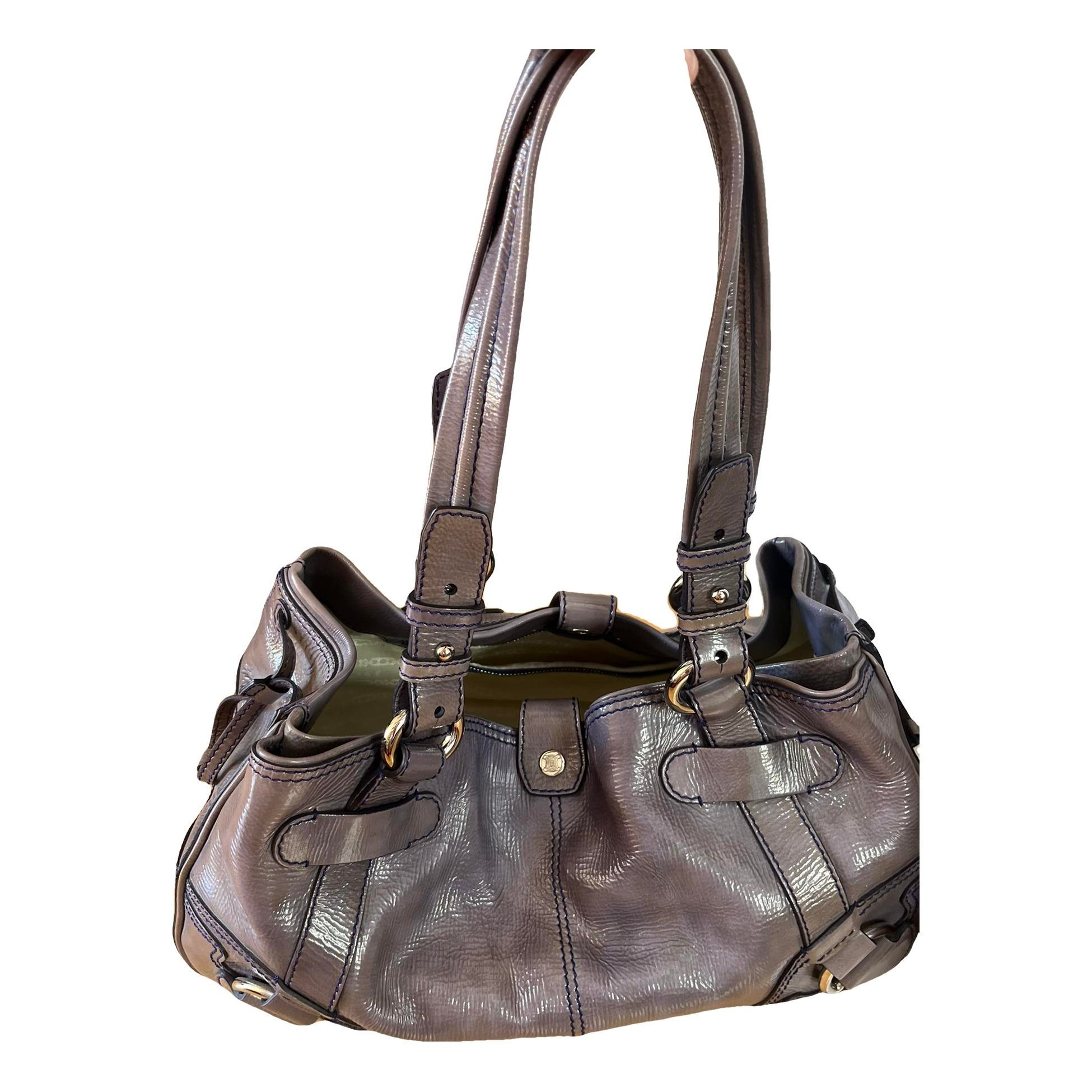 Patent leather handbag