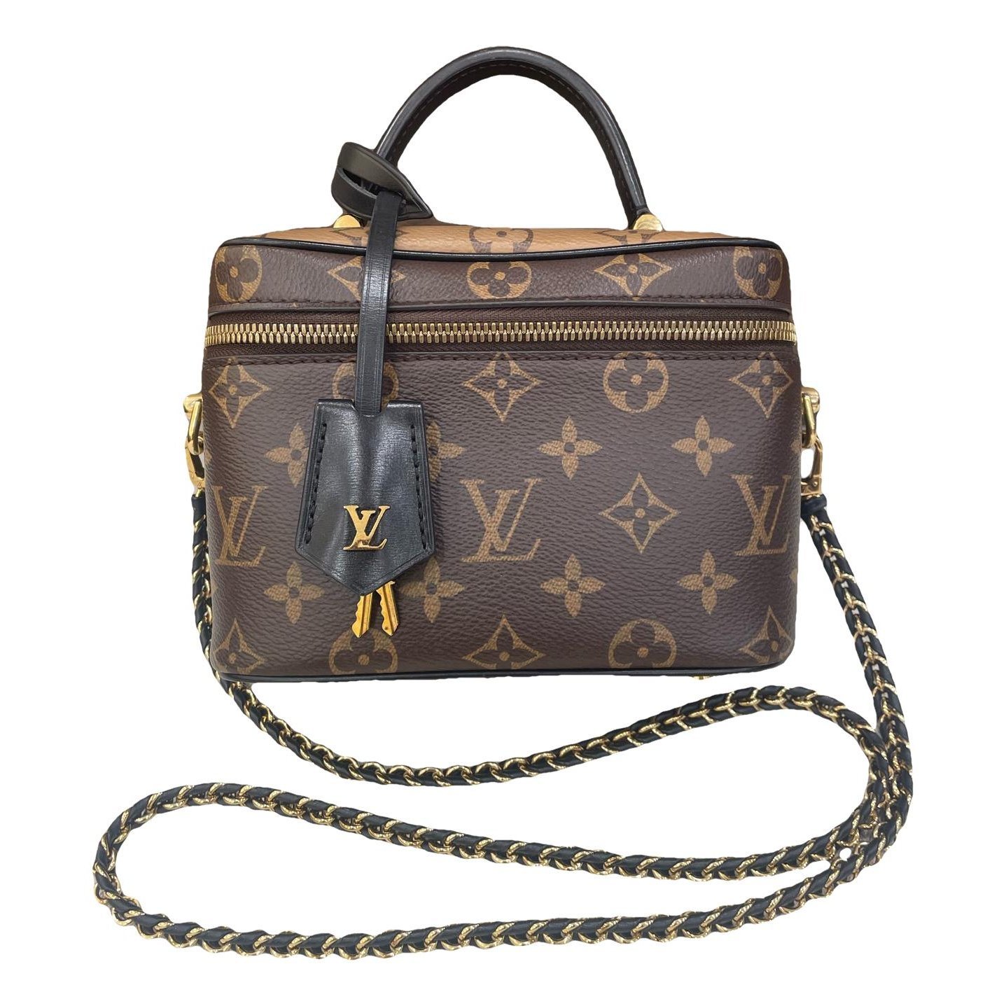 Vanity leather handbag