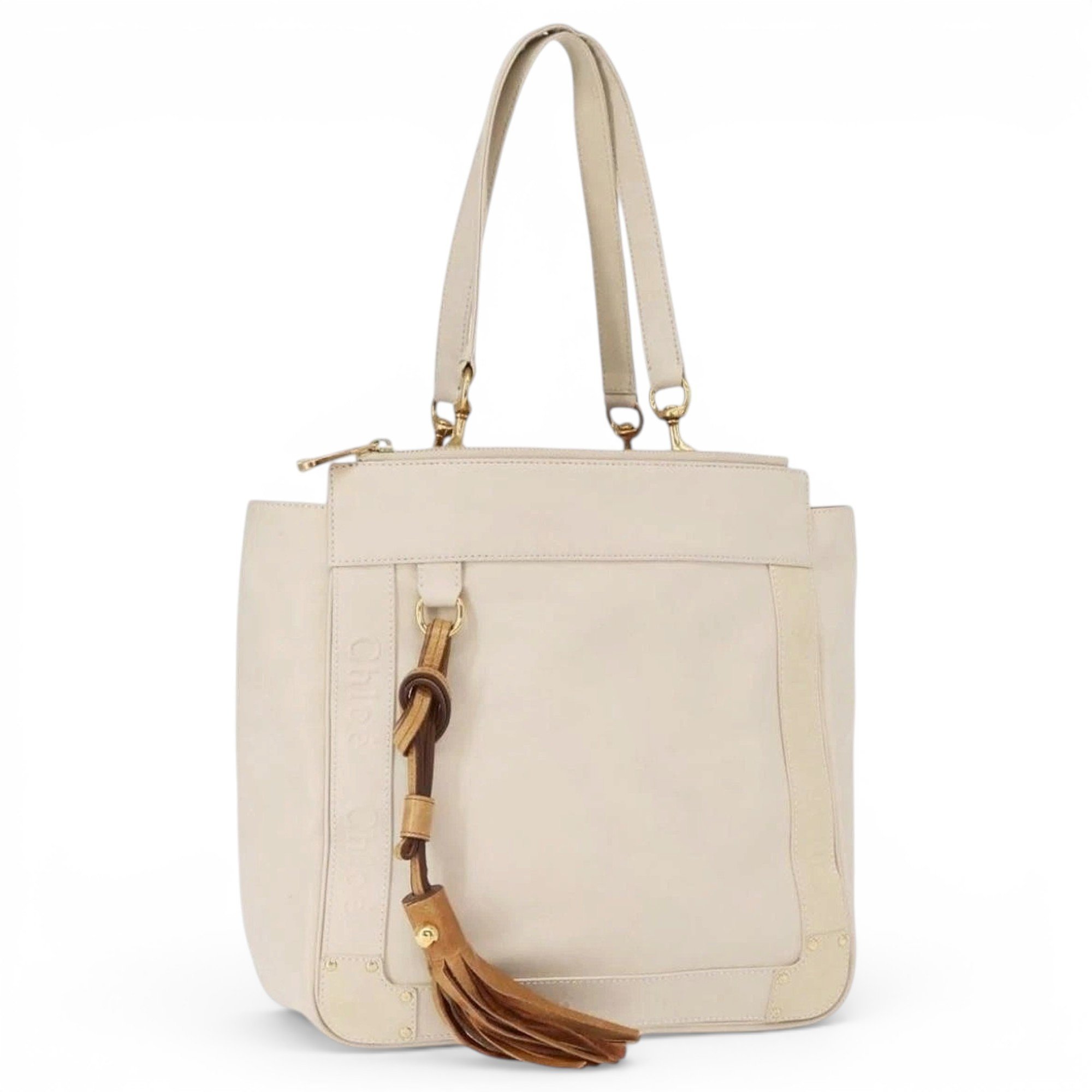 Leather tote