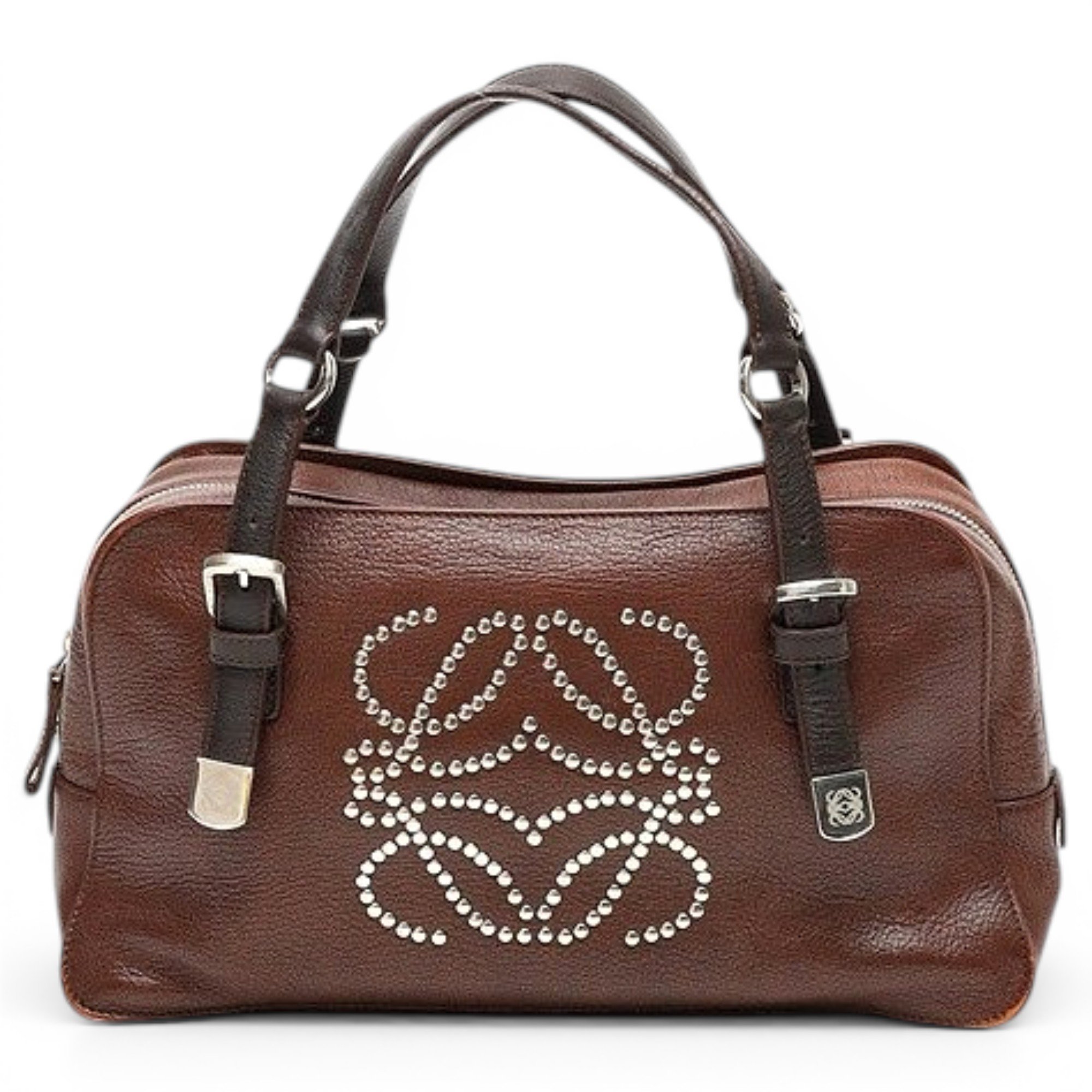 Anagram leather handbag