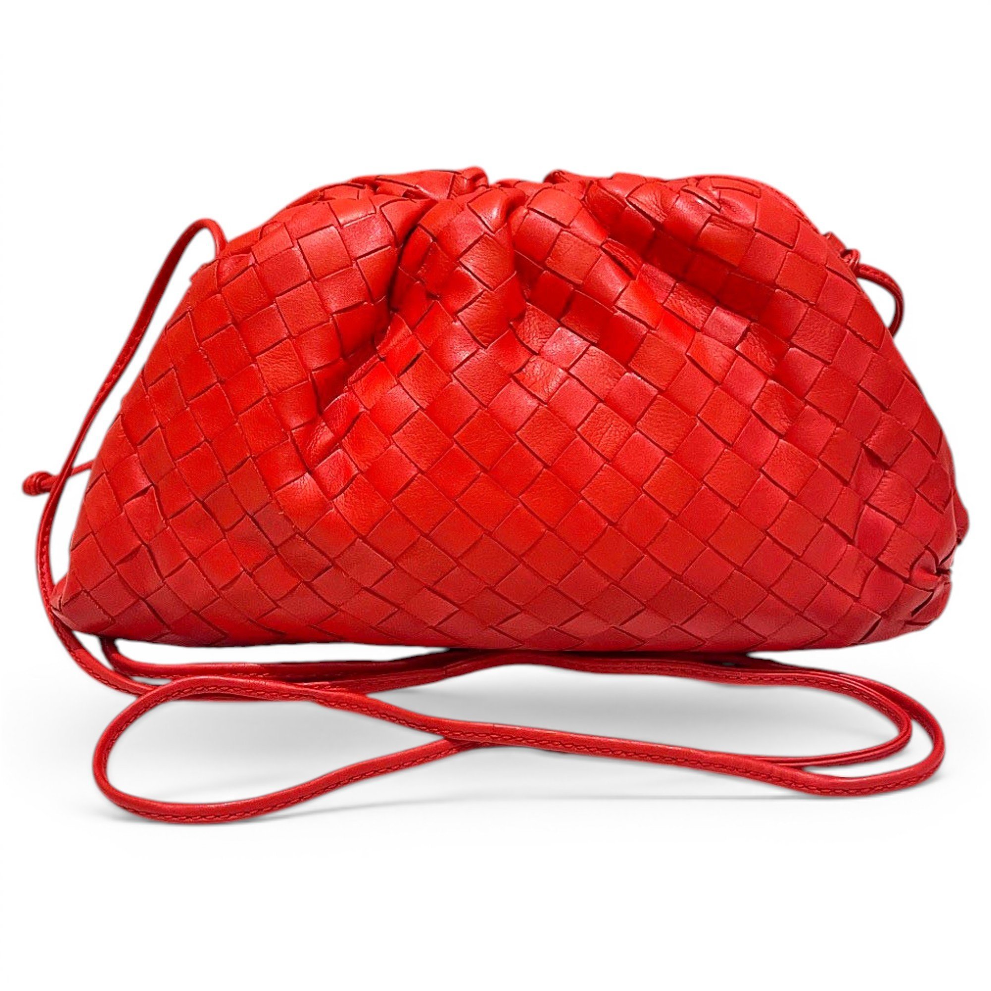 Pouch leather handbag