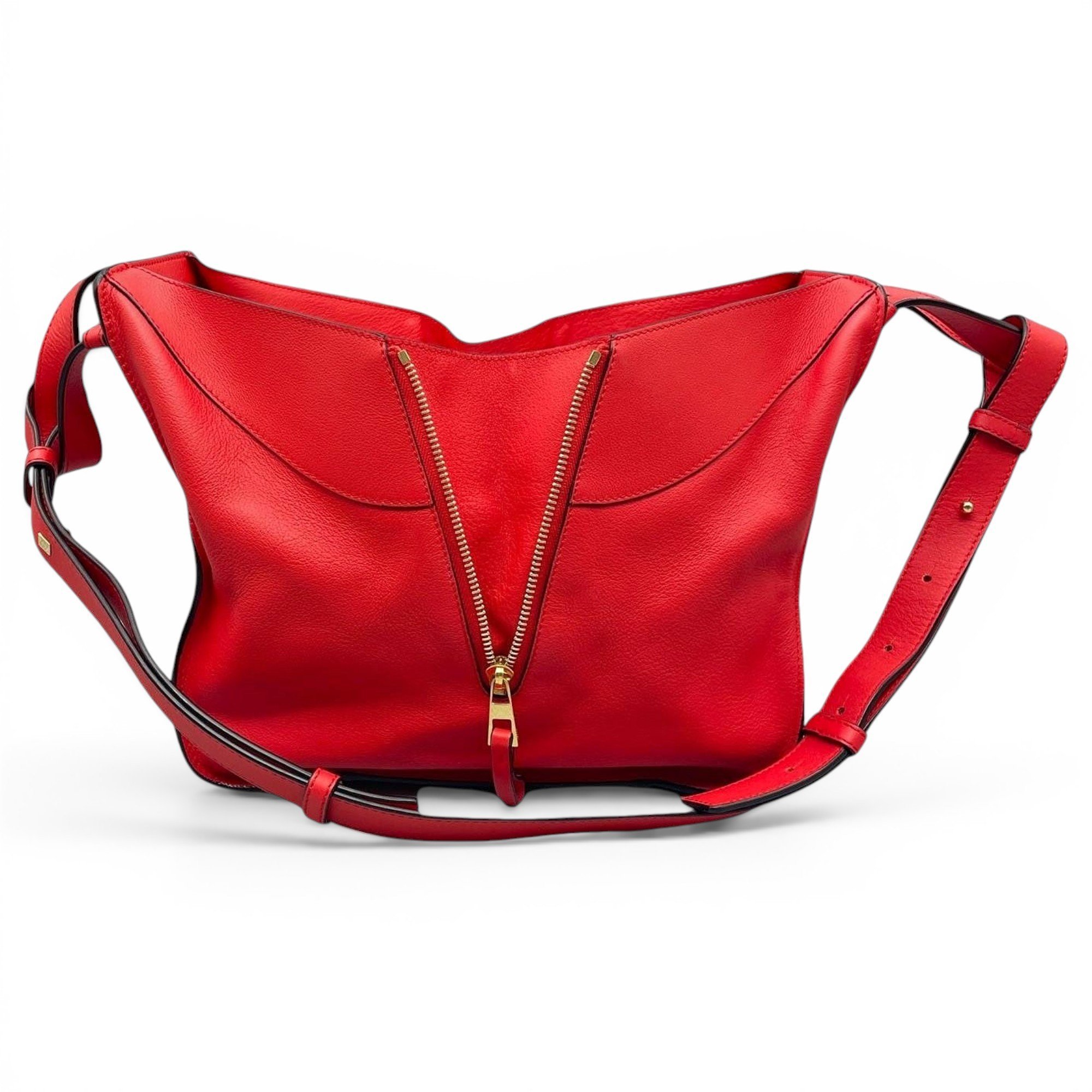 Hammock leather handbag
