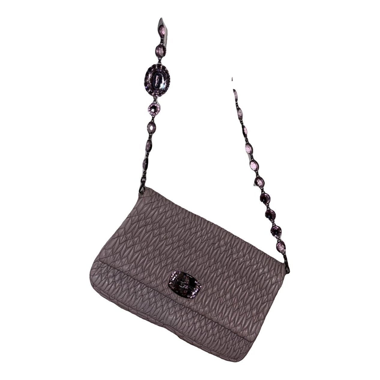 Miu Miu Miu Crystal leather handbag