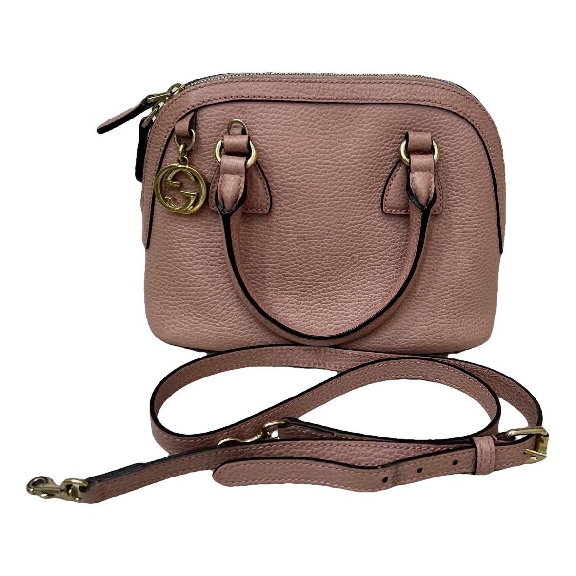 Dôme leather handbag