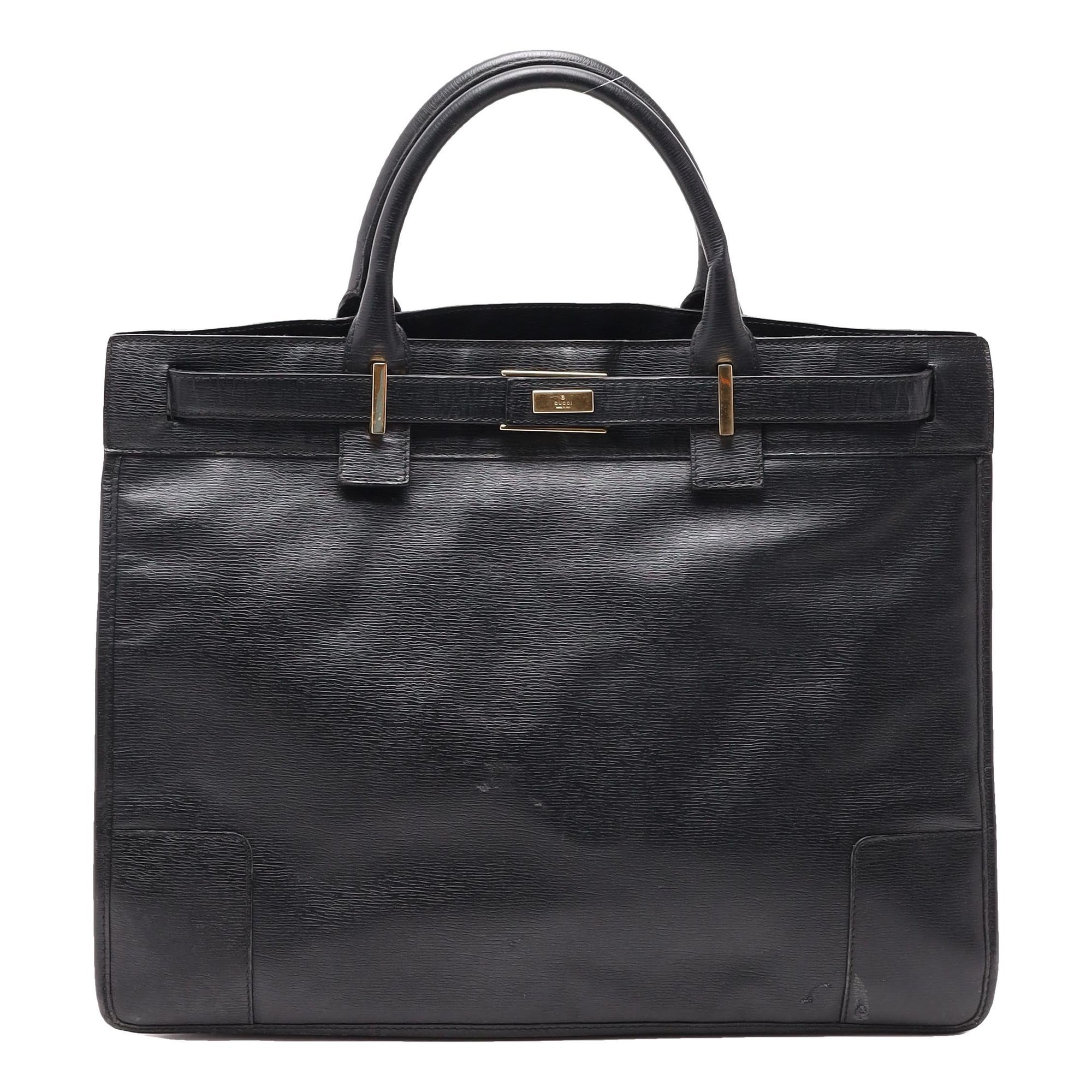 Leather tote
