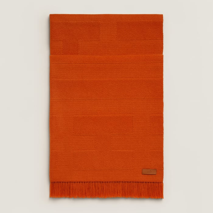 Orange Rayee H Stole