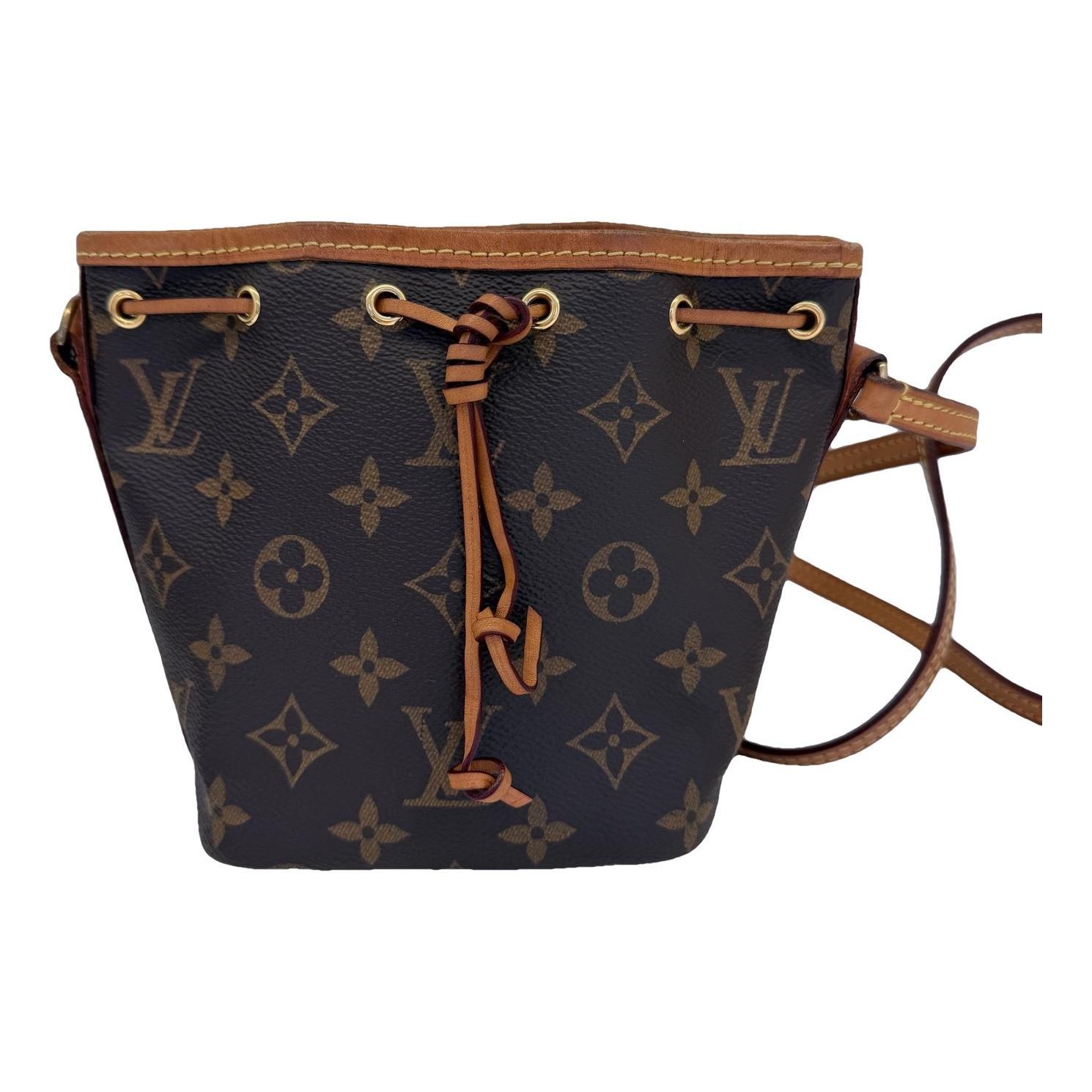 Nano Noé leather handbag