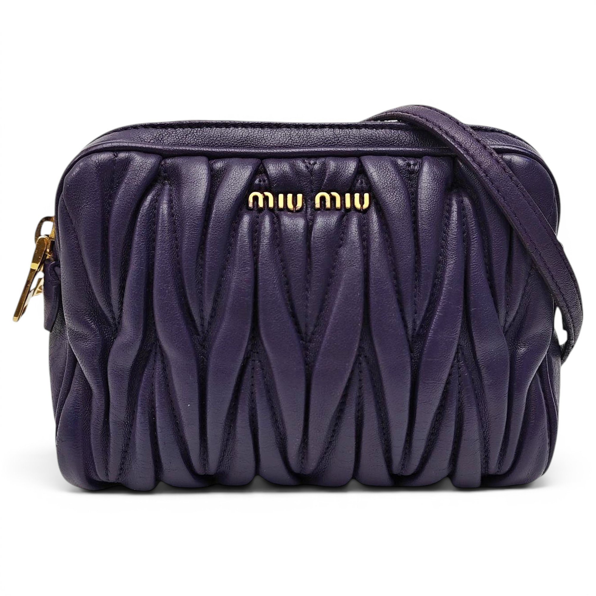 Miu delice leather crossbody bag