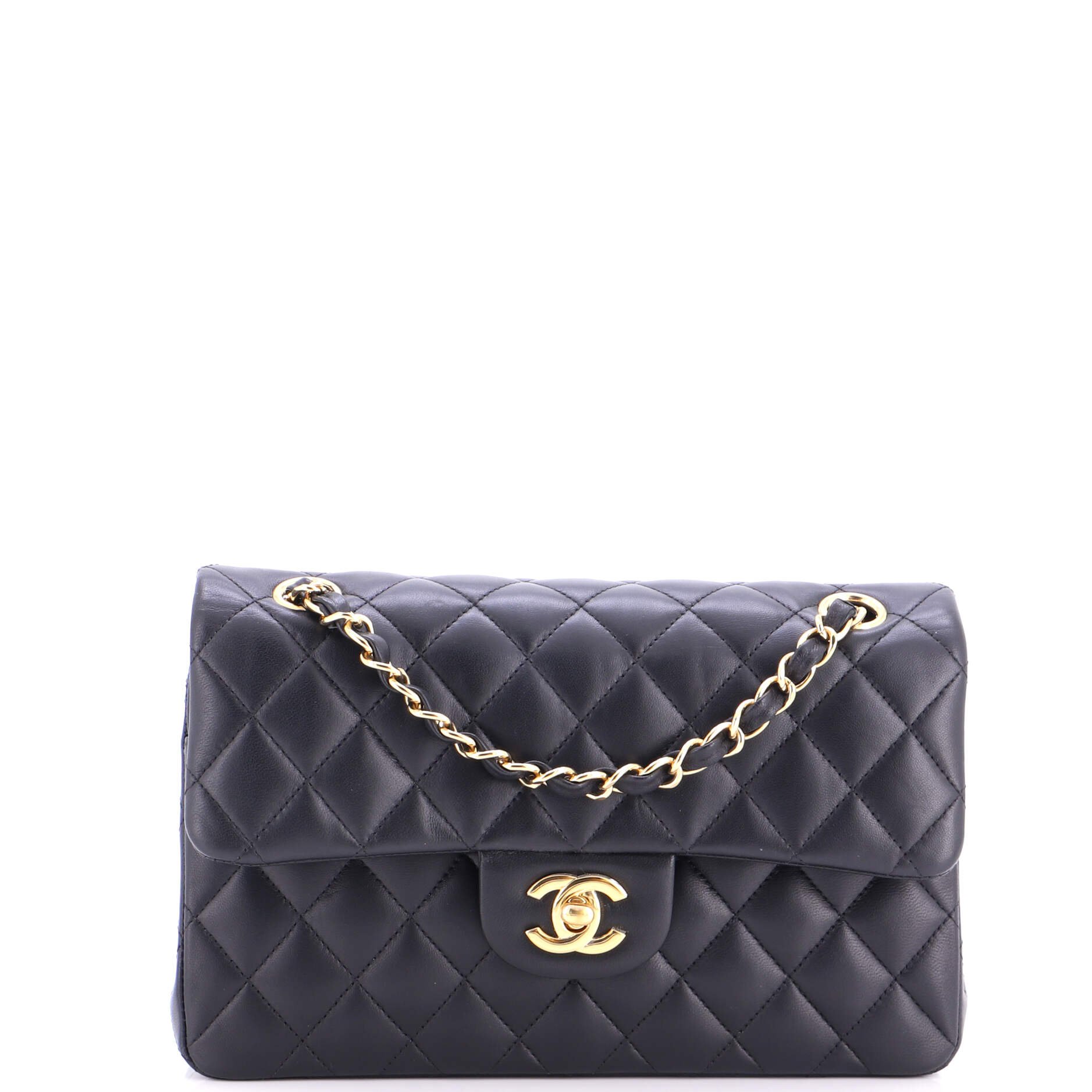 Classic Double Flap Bag Quilted Lambskin Small