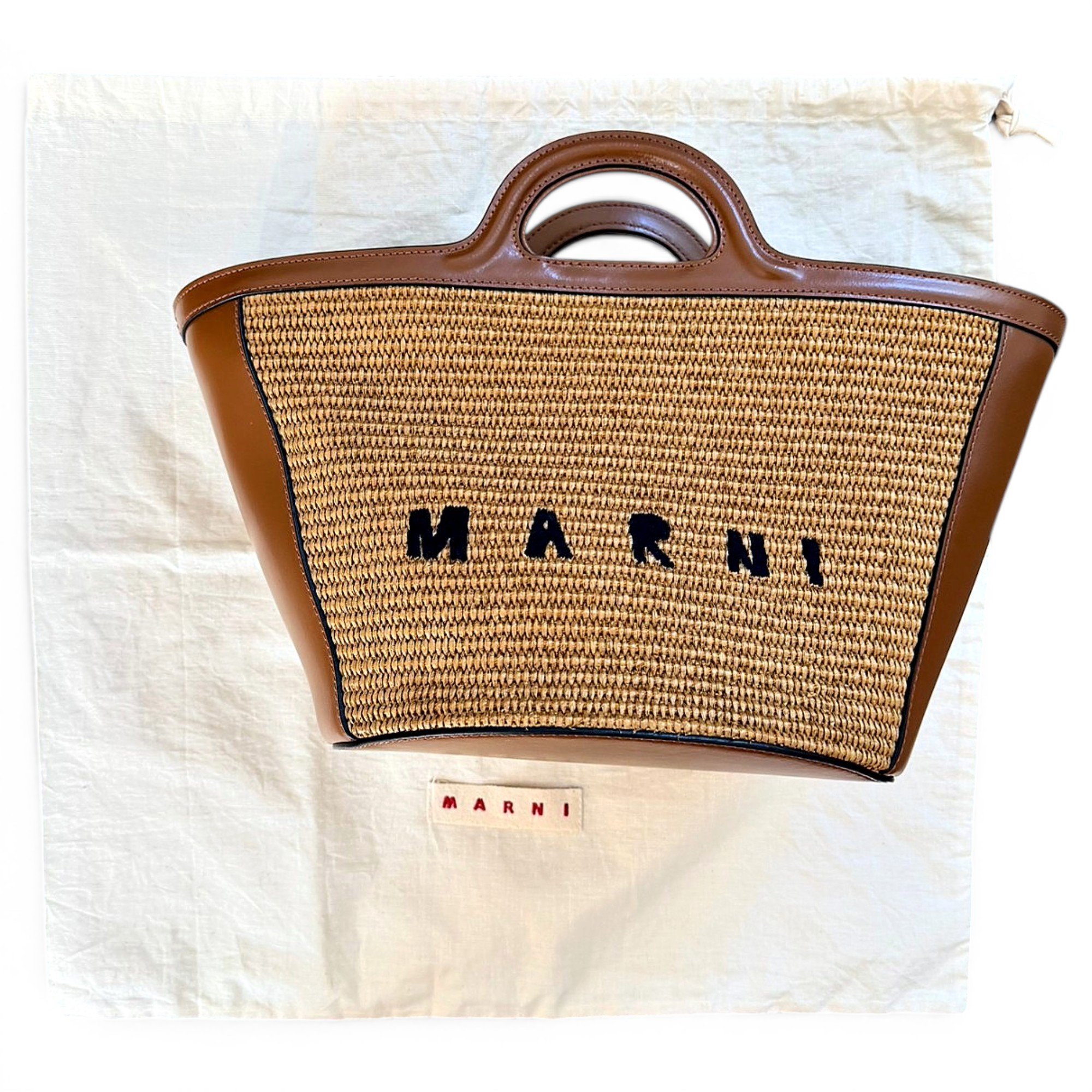 Tropicalia leather handbag