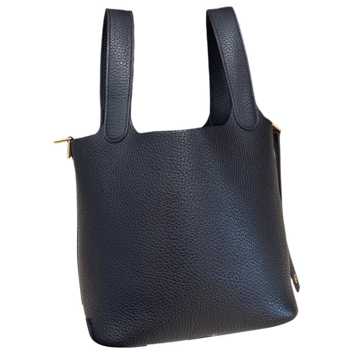 Picotin leather tote