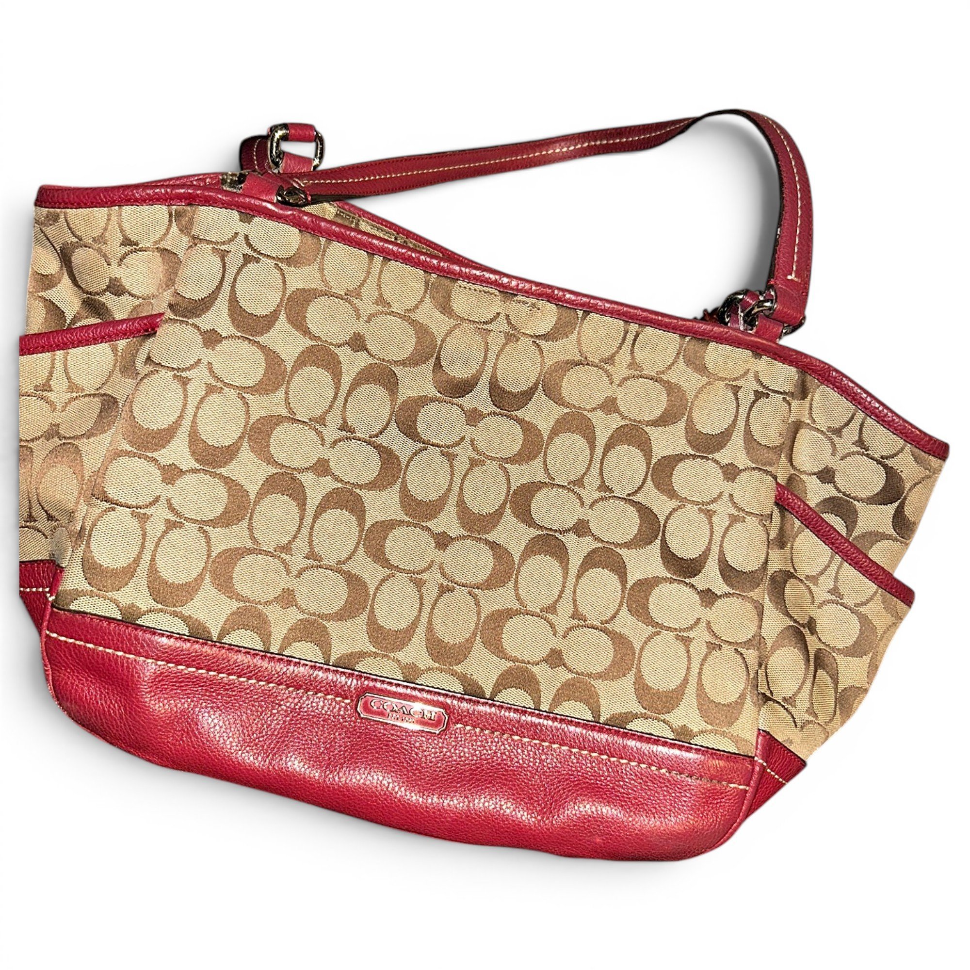 CITY ZIP TOTE leather tote