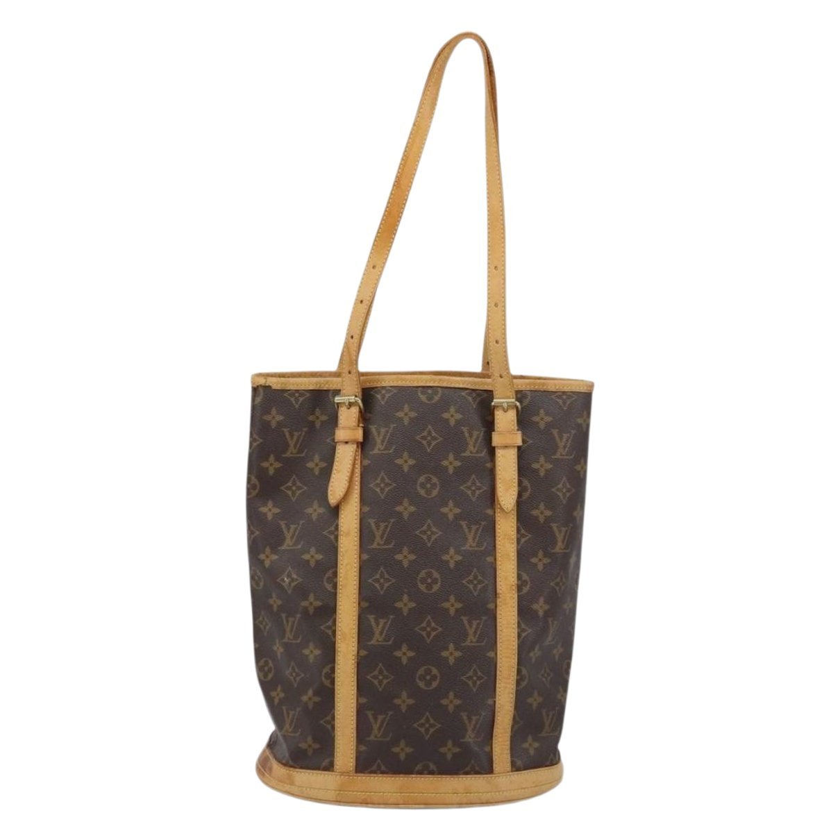 Bucket leather handbag