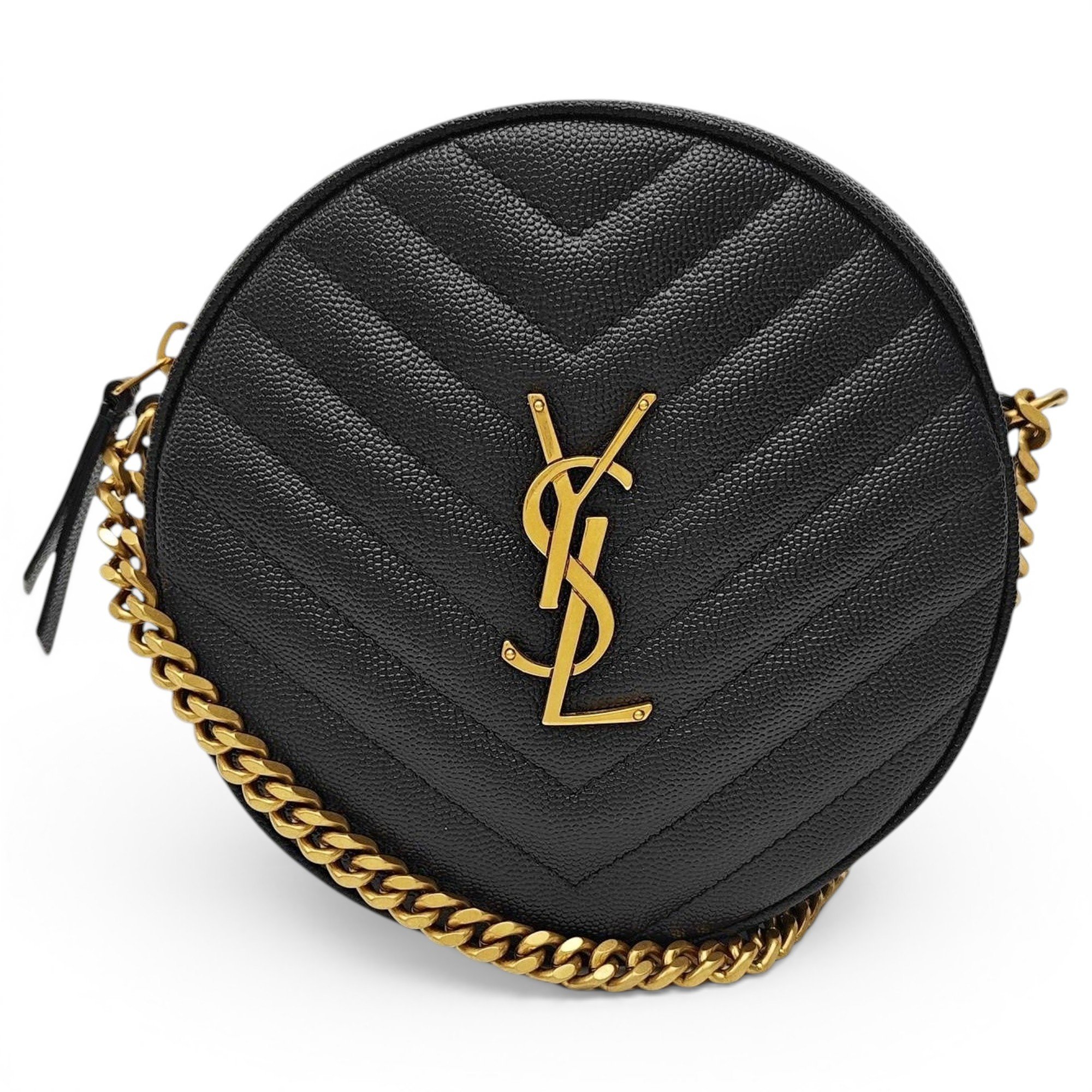 Vinyle leather handbag