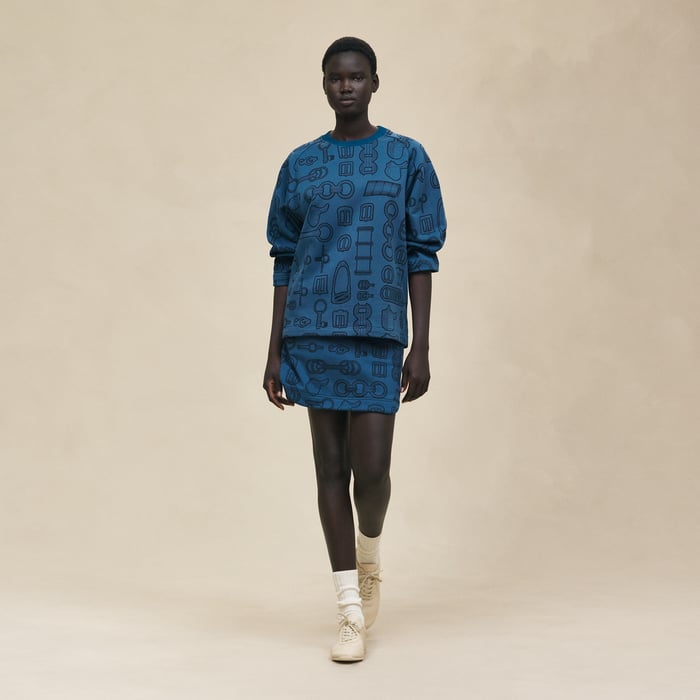 Bleu Canard "Cahier Du Colporteur" Sweatshirt