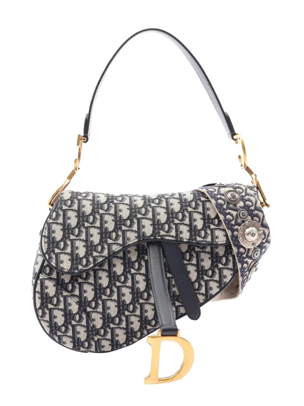 Dior 2010-2026 Oblique Canvas Saddle Bag shoulder bag