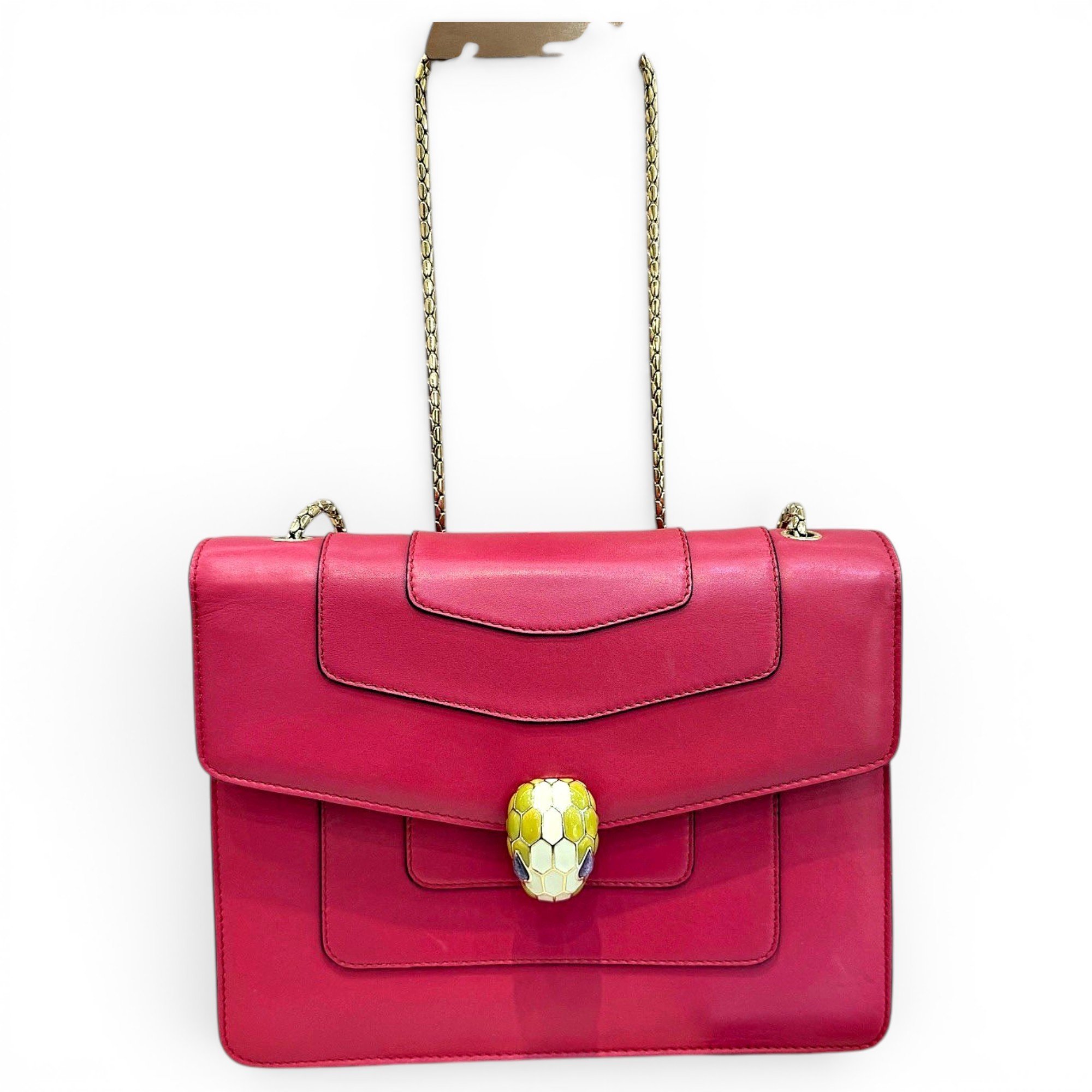 Serpenti leather handbag