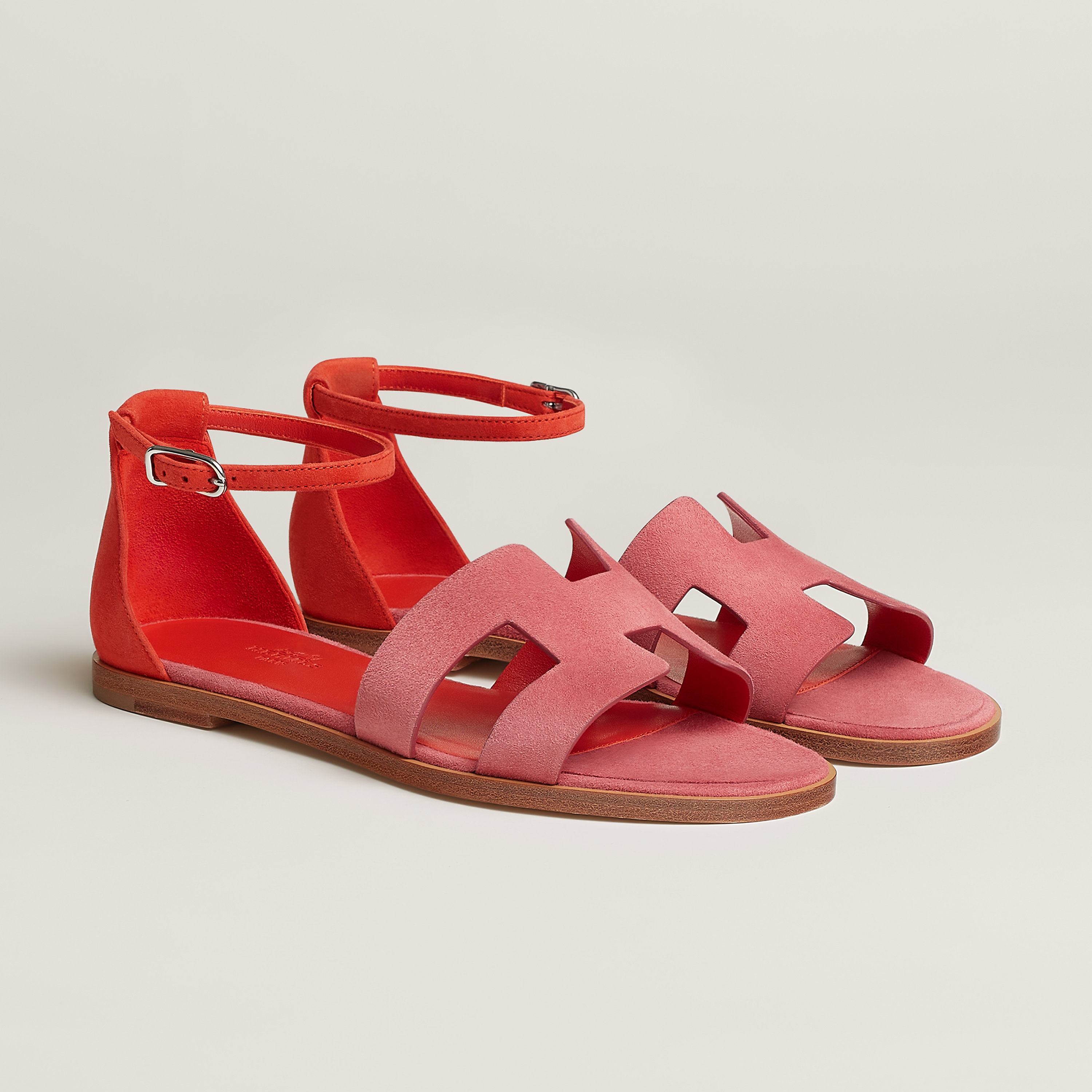 Hermès Santorini sandal Rouge Tomette | BagUSeek