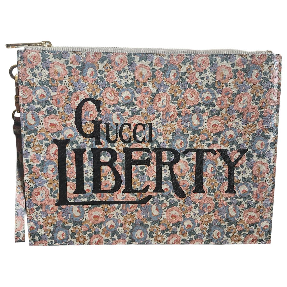 Leather clutch bag