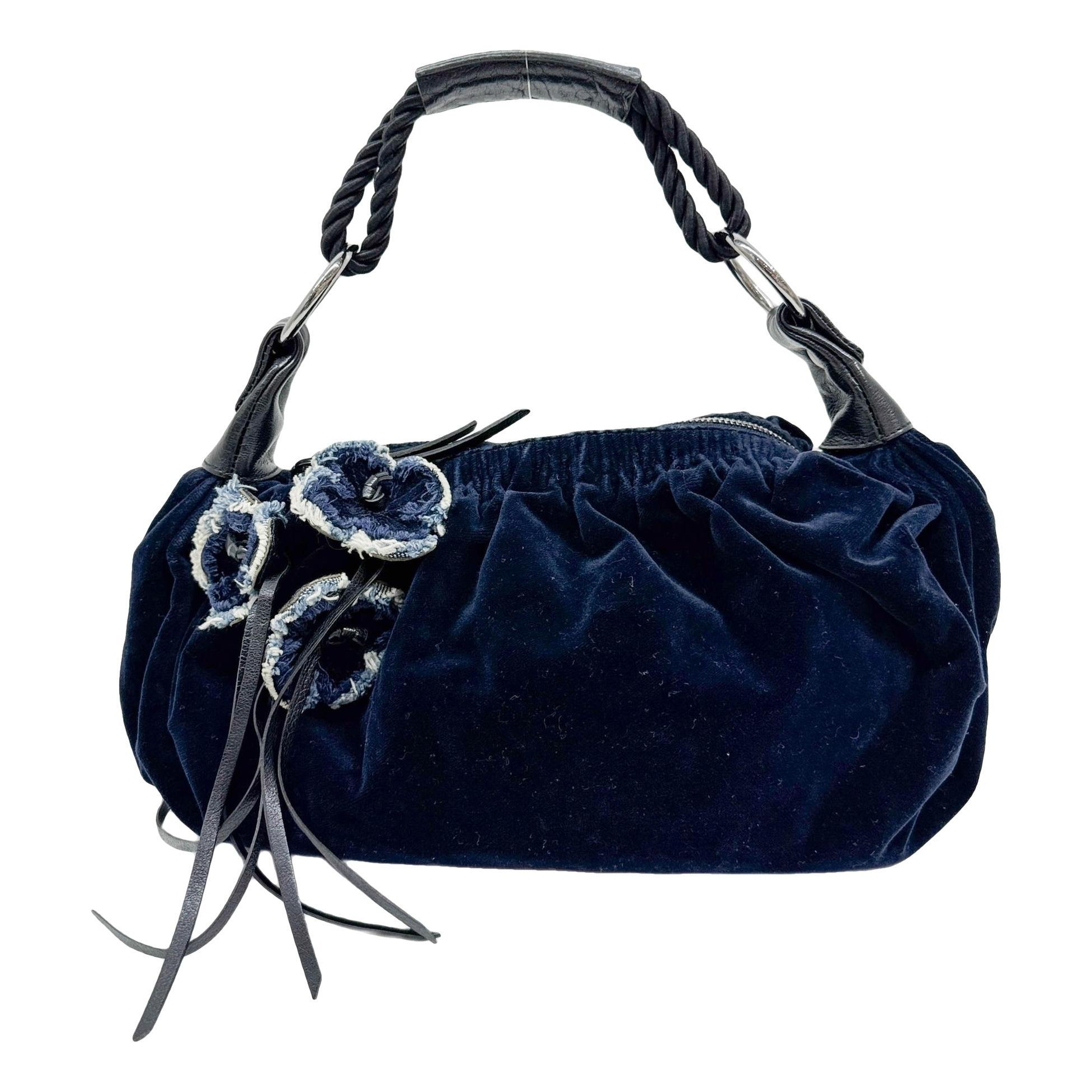 Velvet handbag