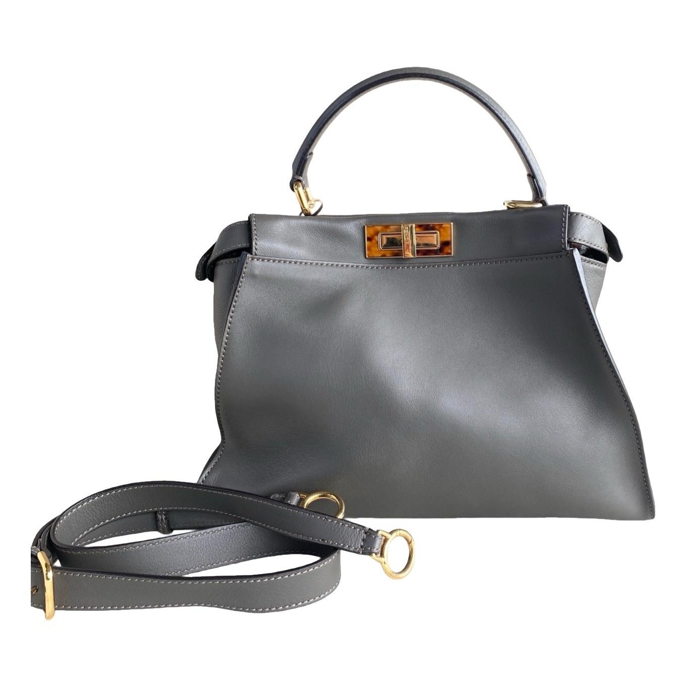 Peekaboo leather handbag
