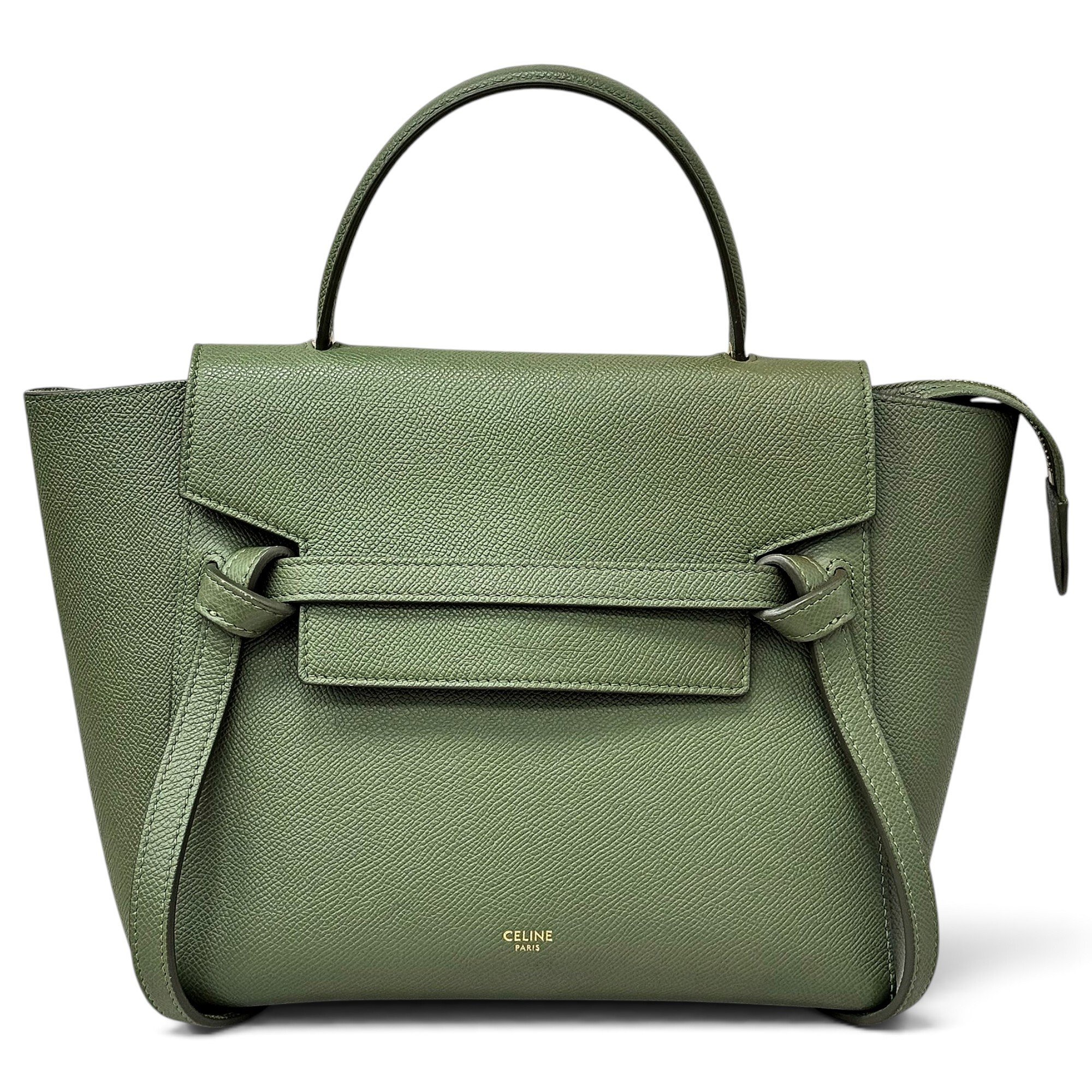 Belt leather handbag