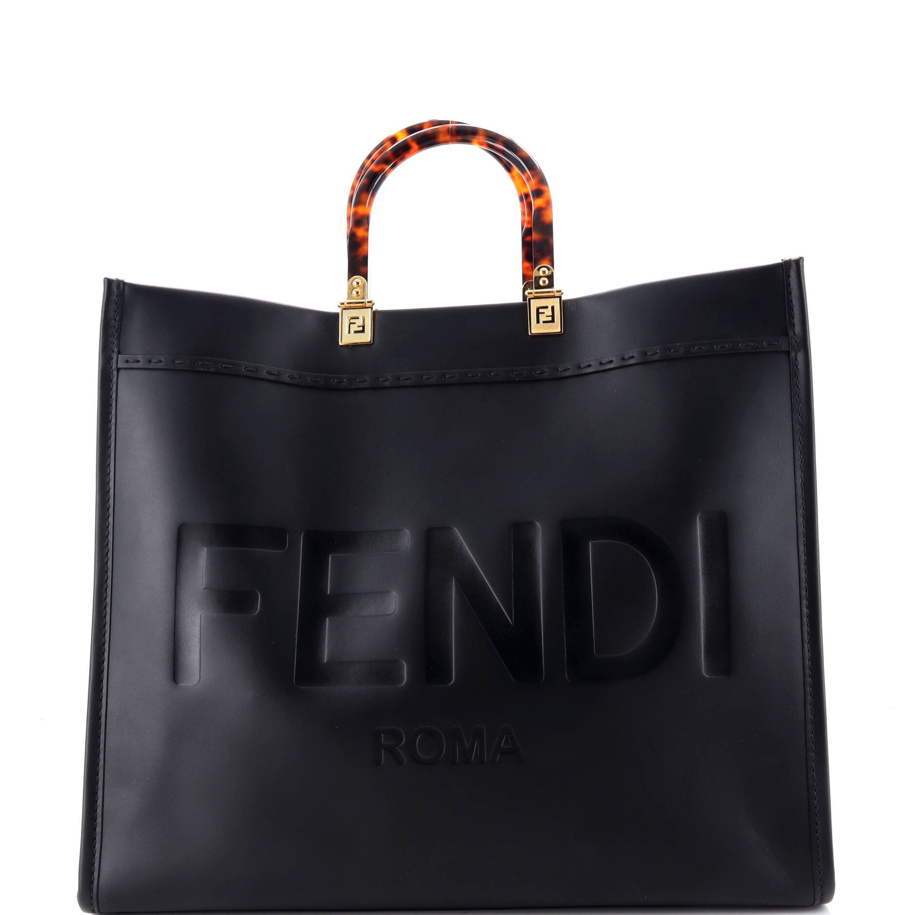 Sunshine Shopper Tote Leather Large