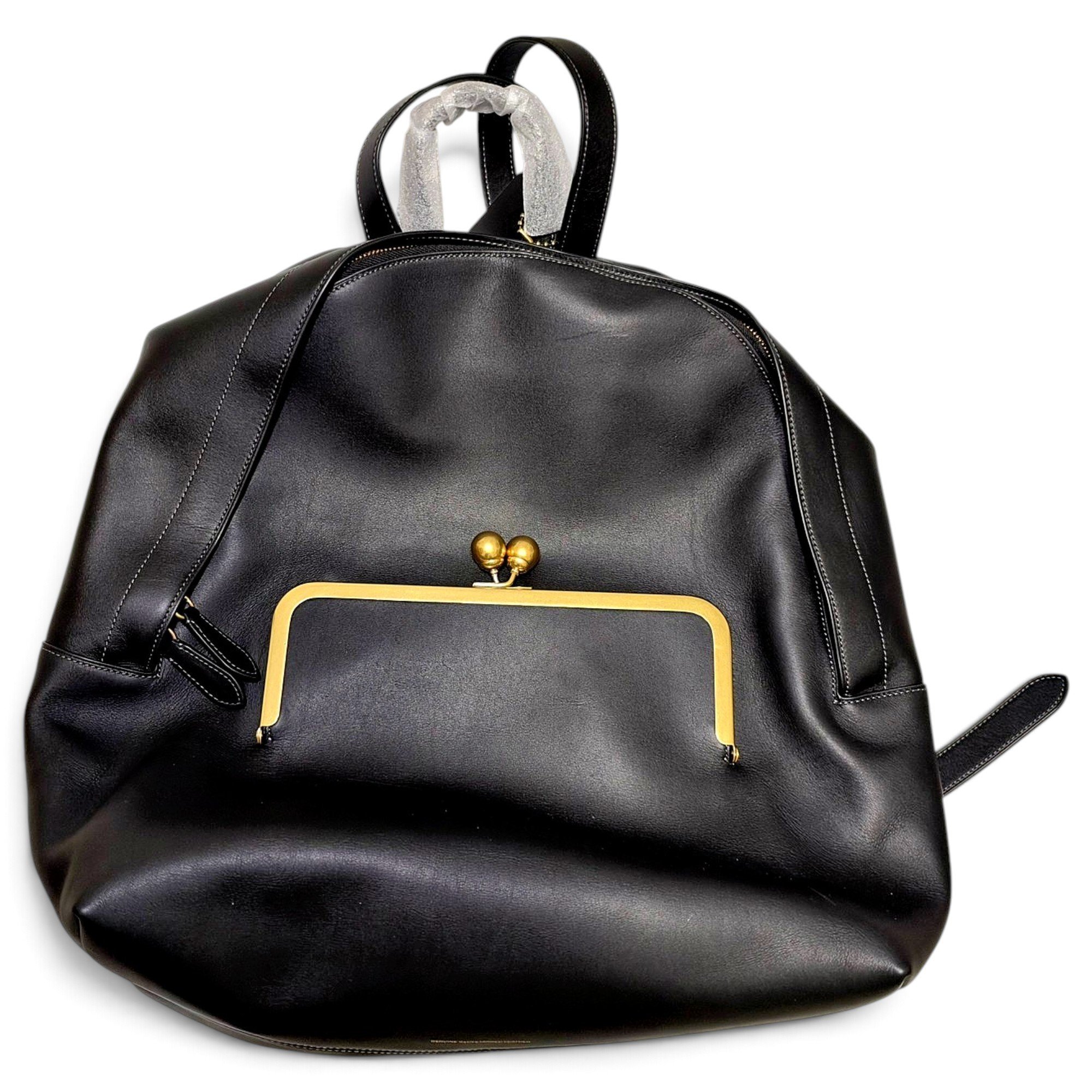 Leather backpack