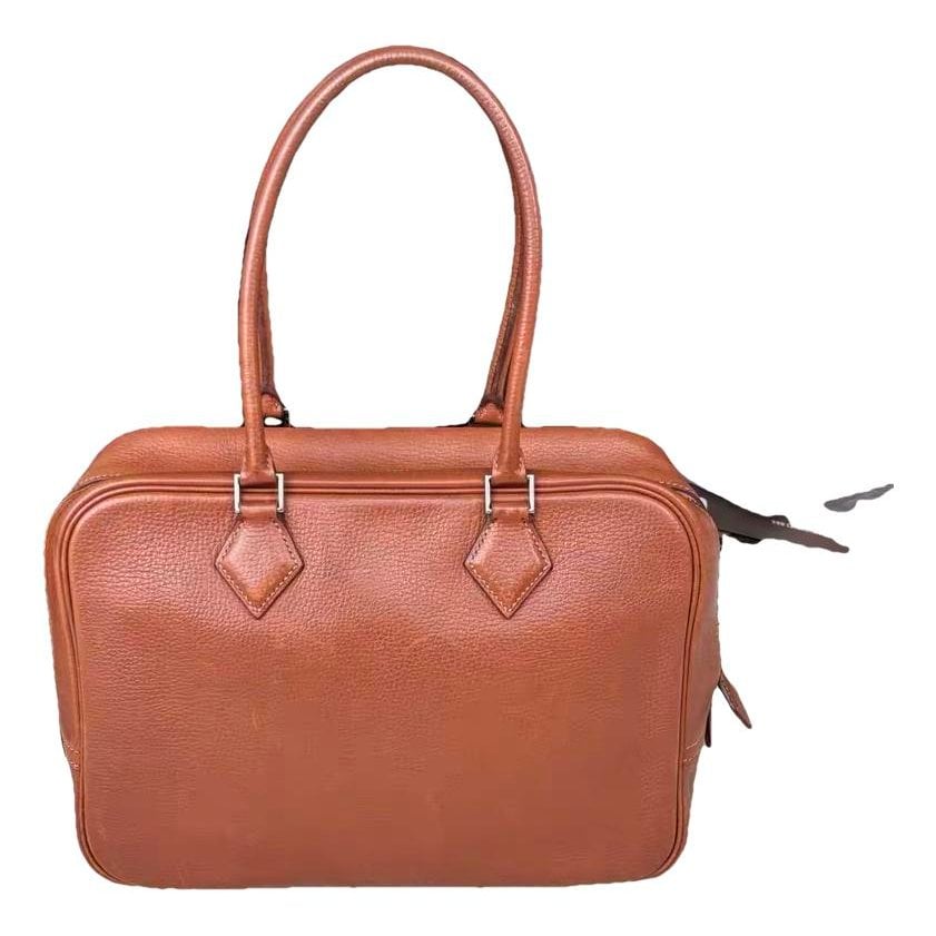 Plume leather handbag