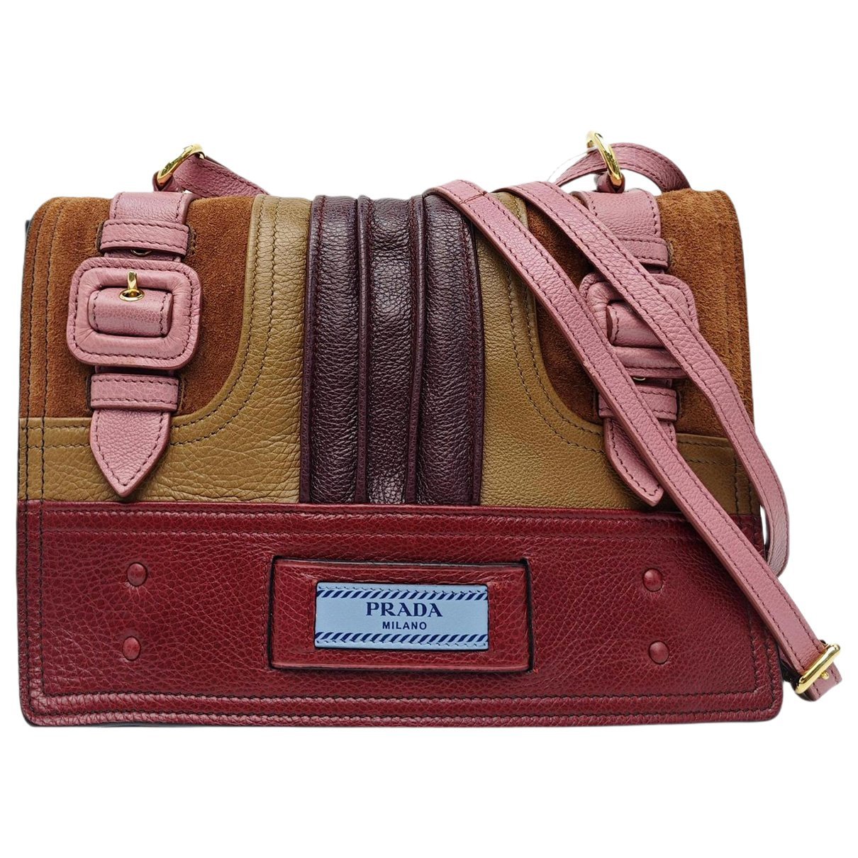 Etiquette leather handbag