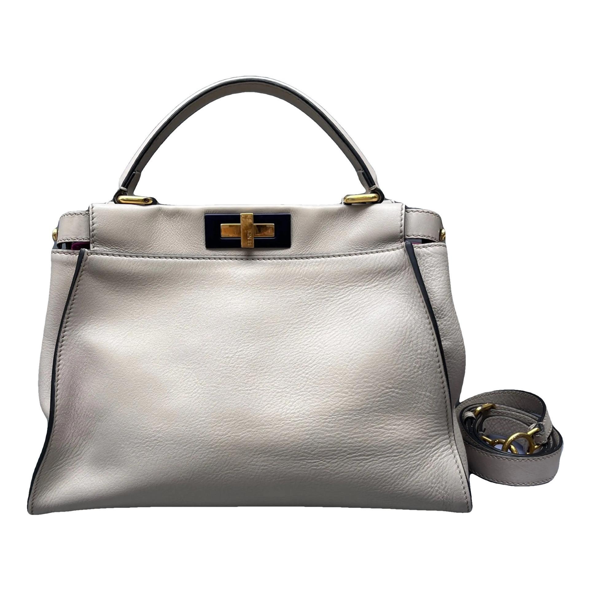Peekaboo leather handbag