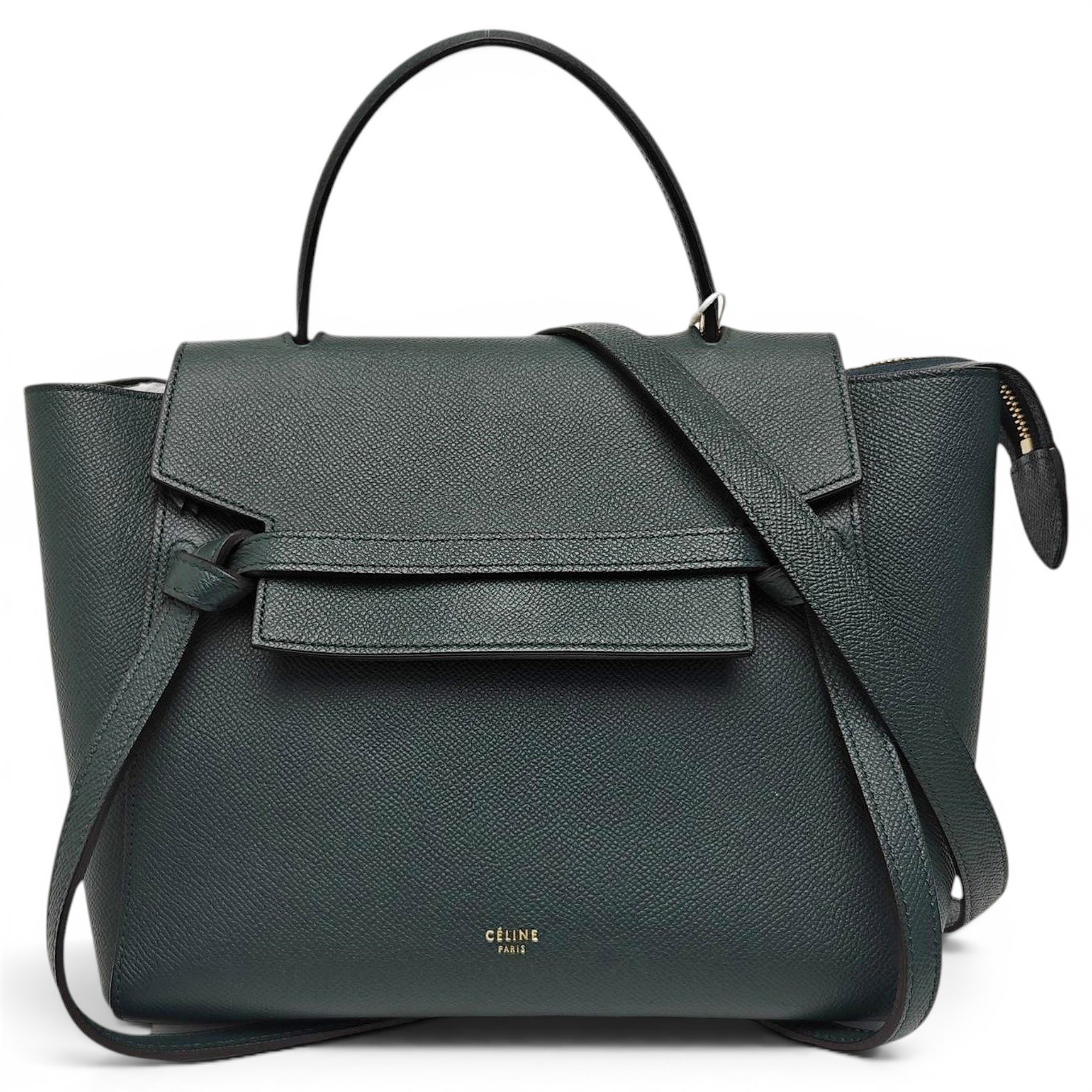 Belt leather handbag