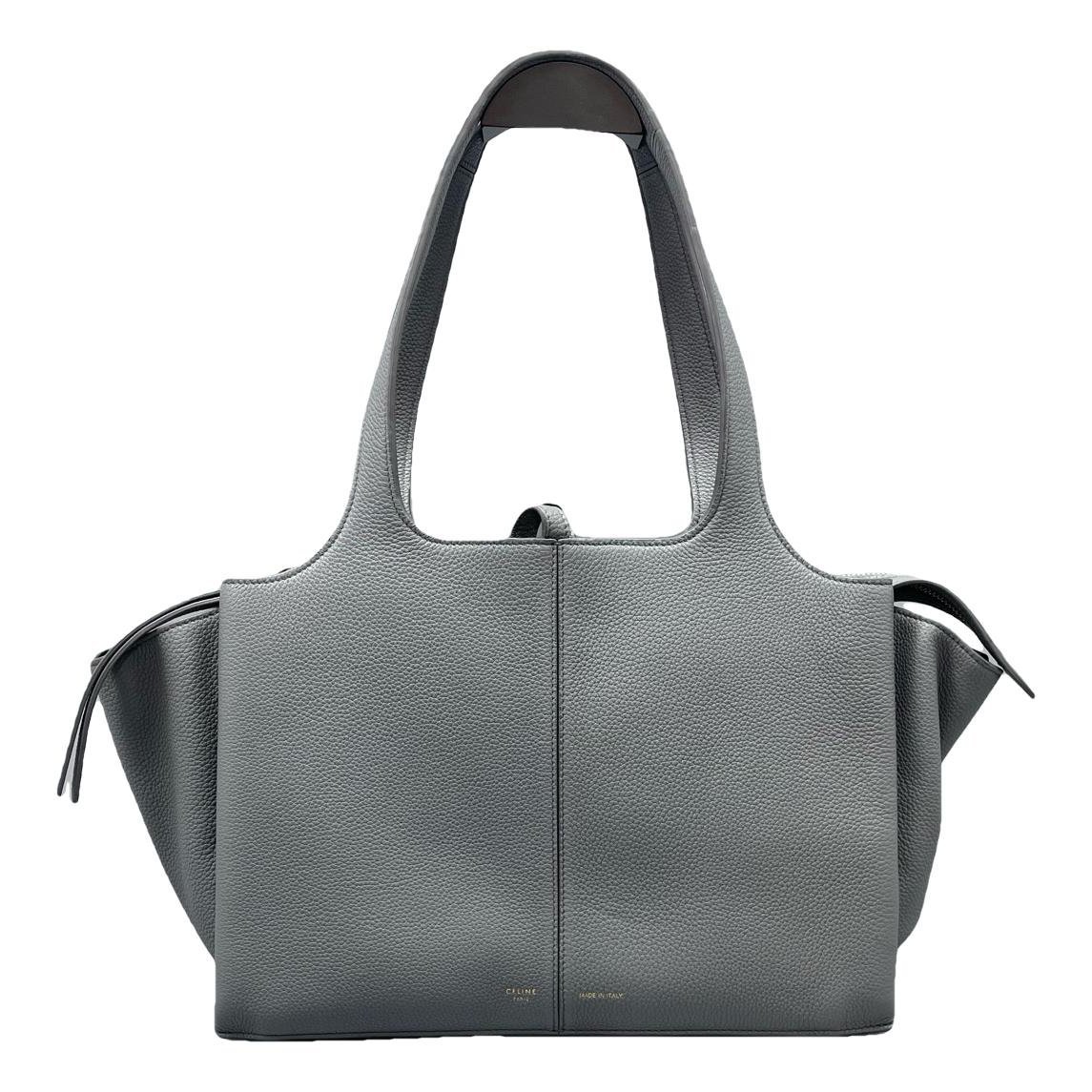 Tri-Fold leather handbag