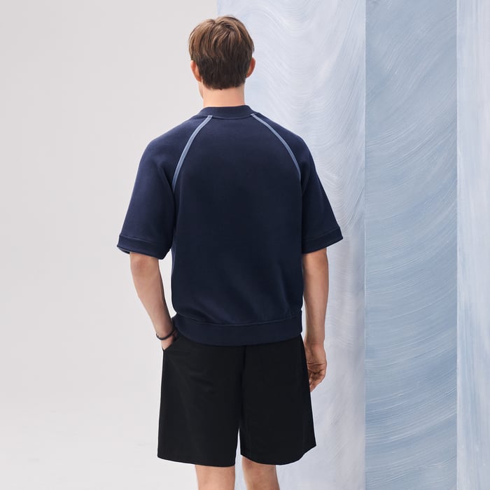 Océan "Reversible Sport" Zipped T-shirt