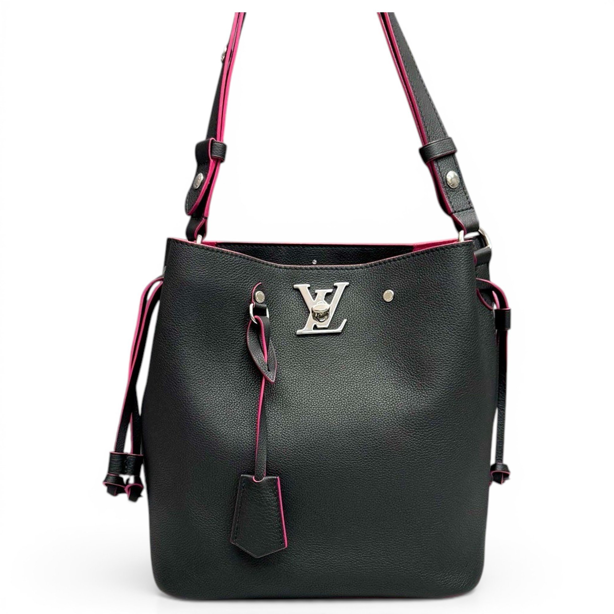 Louis Vuitton Lockme Bucket leather handbag