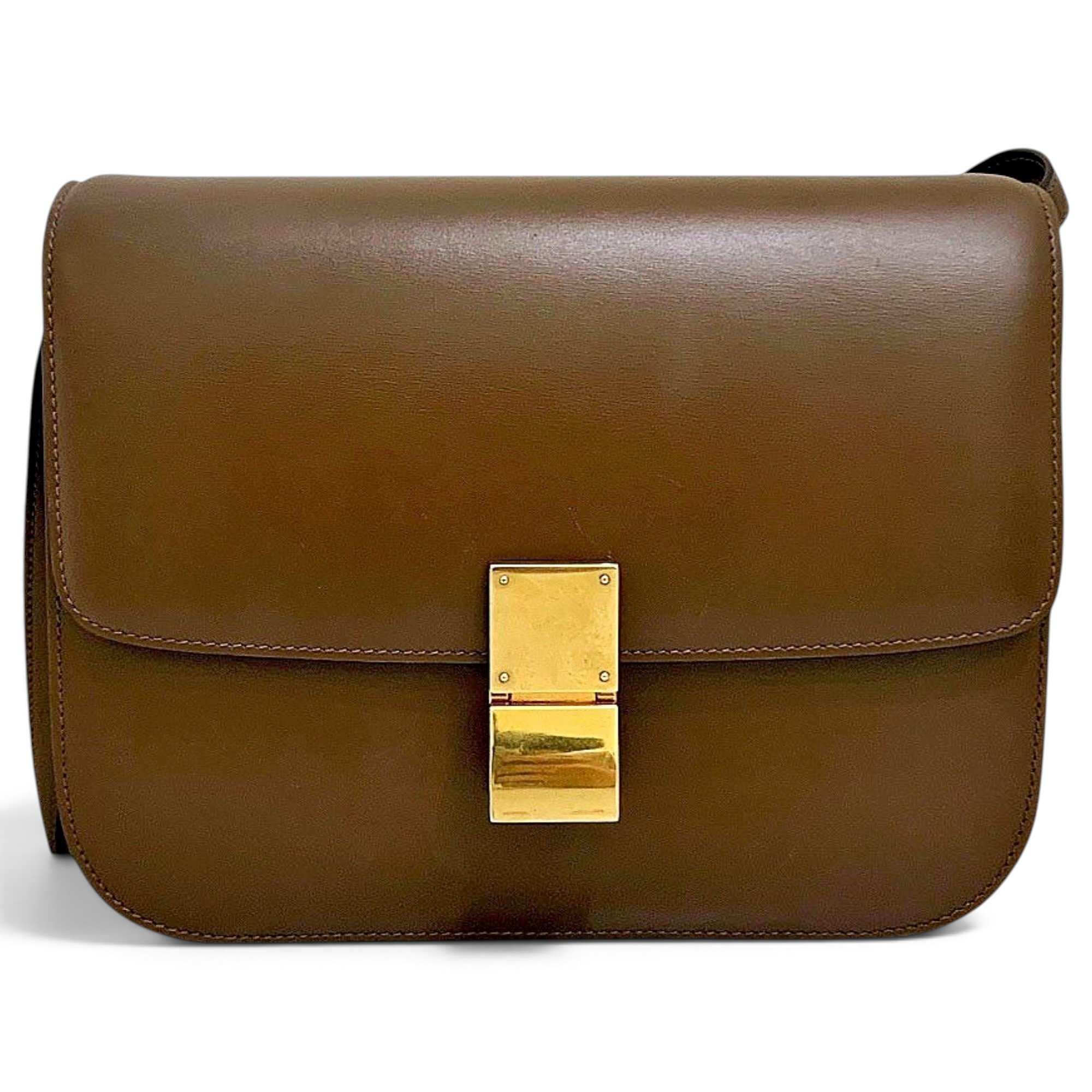 Classic leather crossbody bag