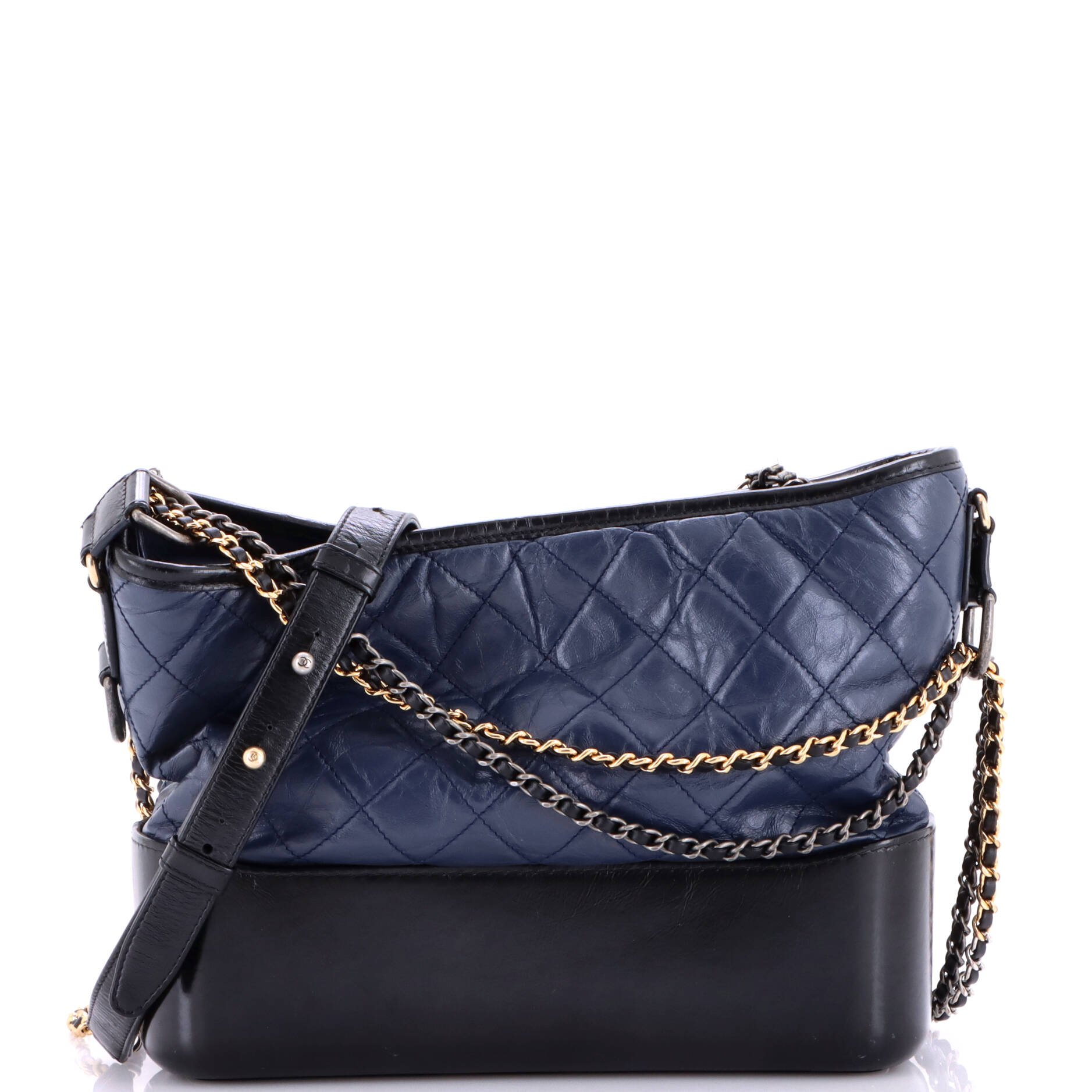 Gabrielle Hobo Quilted Aged Calfskin Large