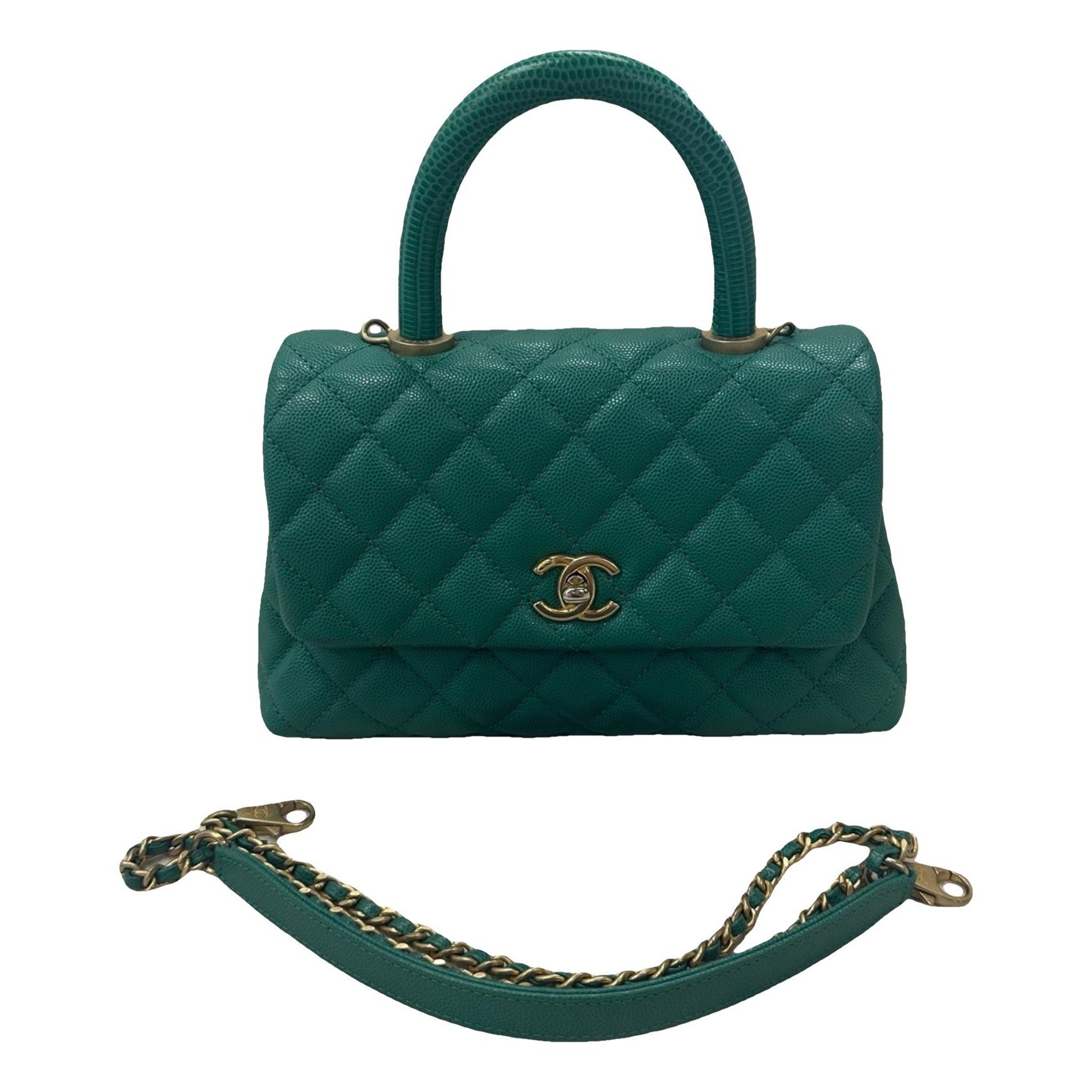 Coco Handle leather handbag