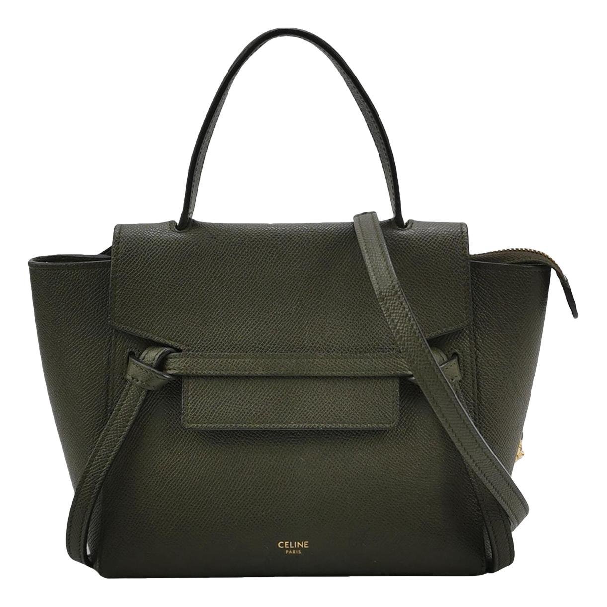 Belt leather handbag