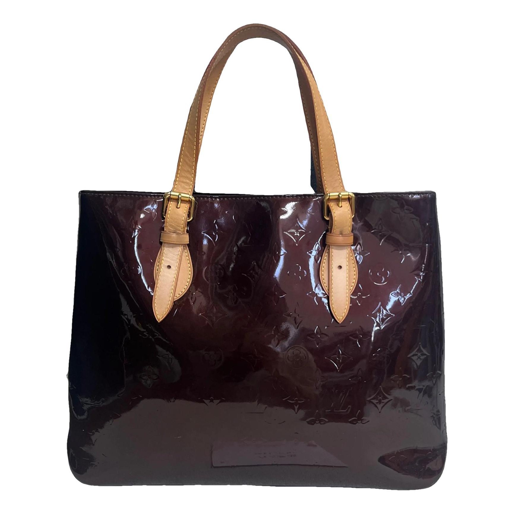 Patent leather handbag
