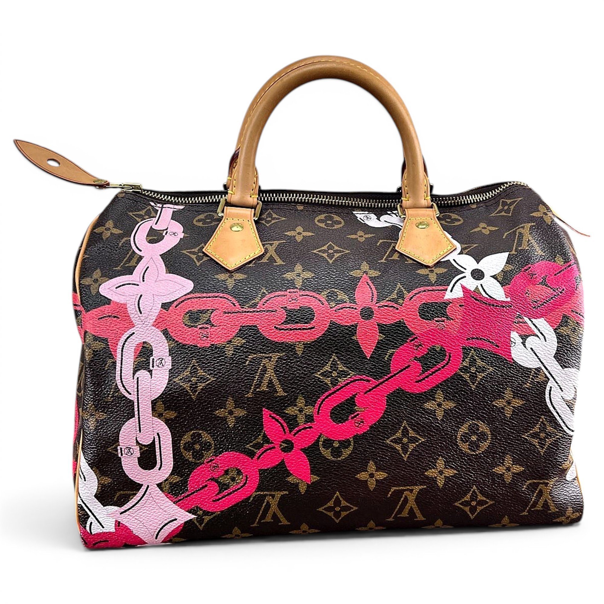Speedy leather handbag