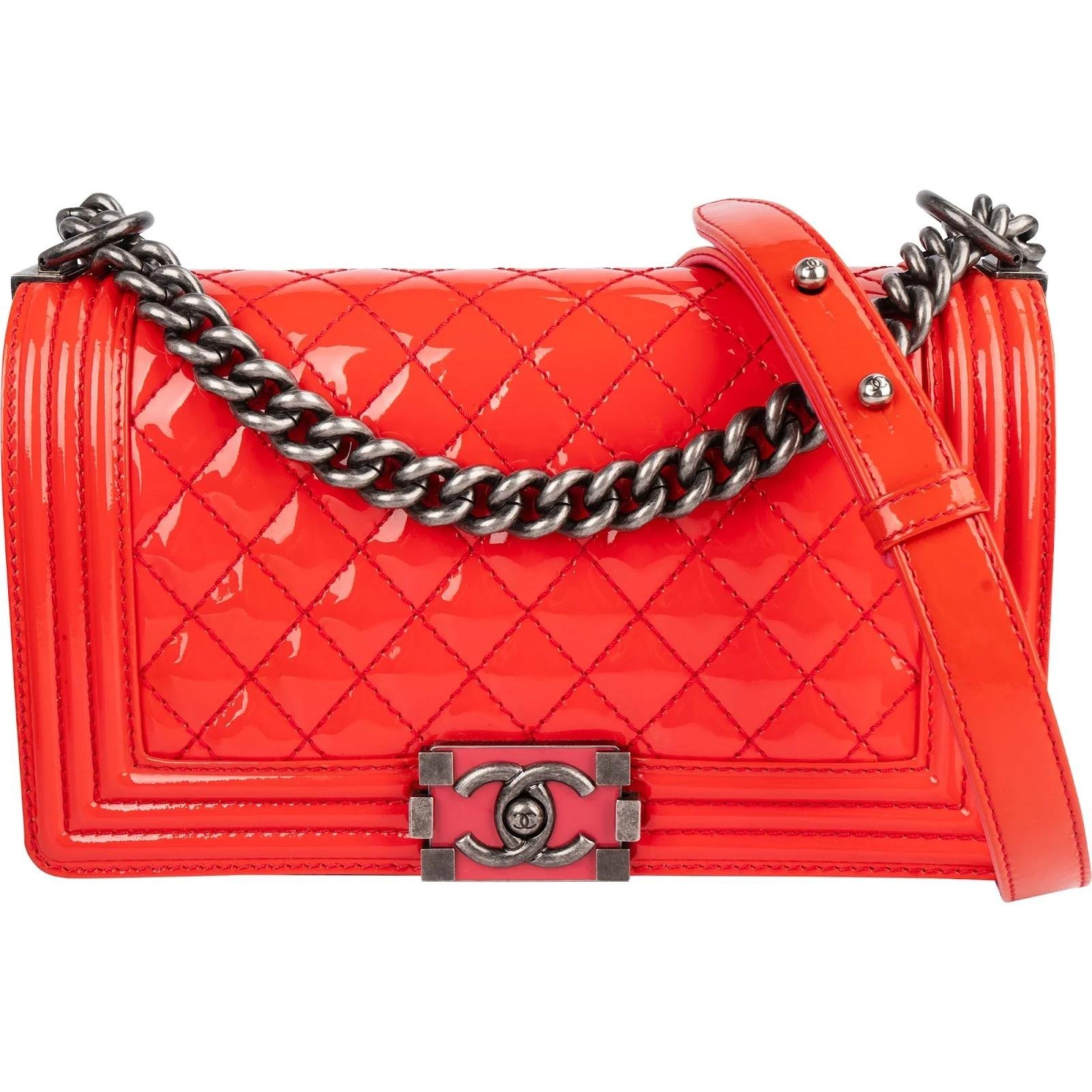 Boy patent leather crossbody bag