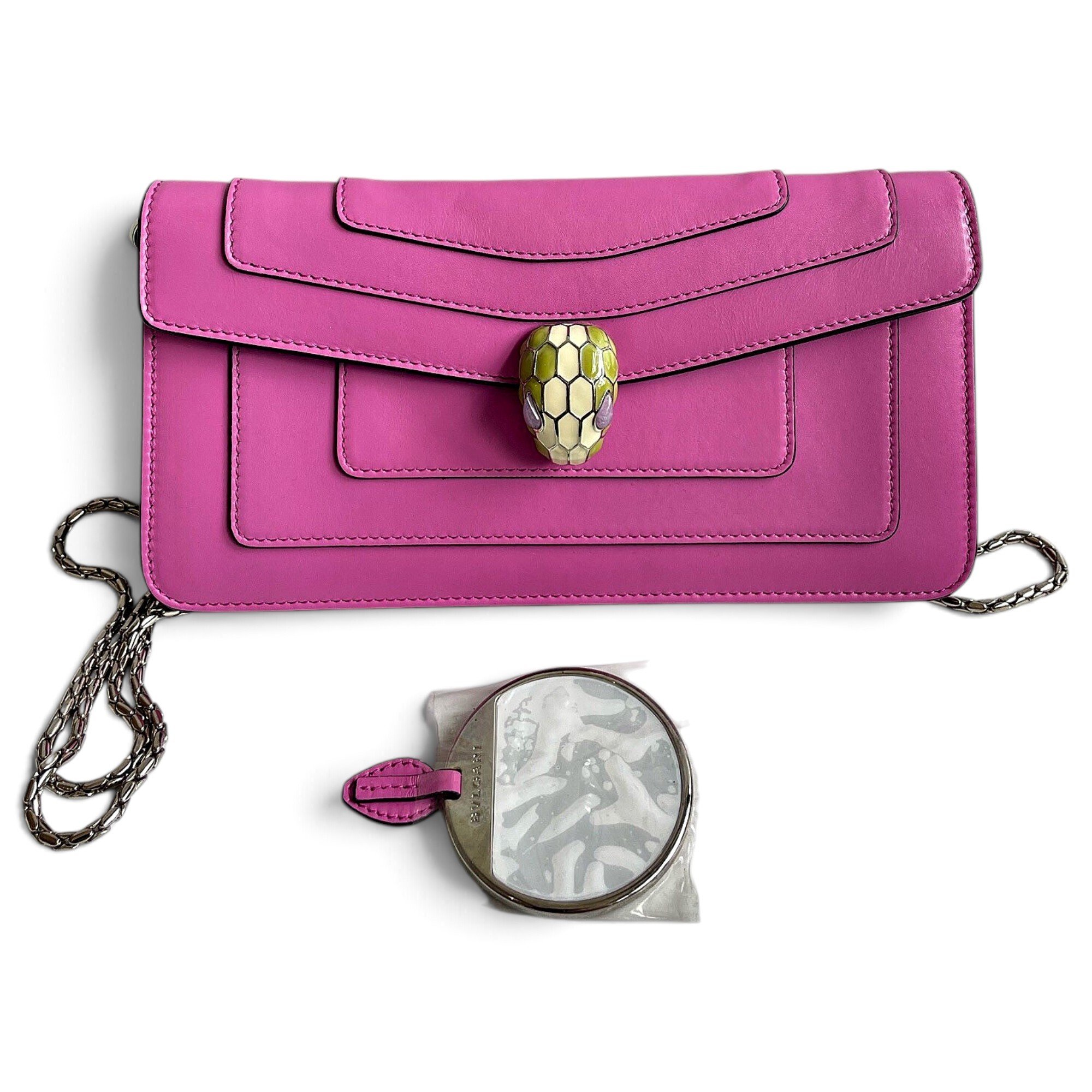Serpenti leather handbag